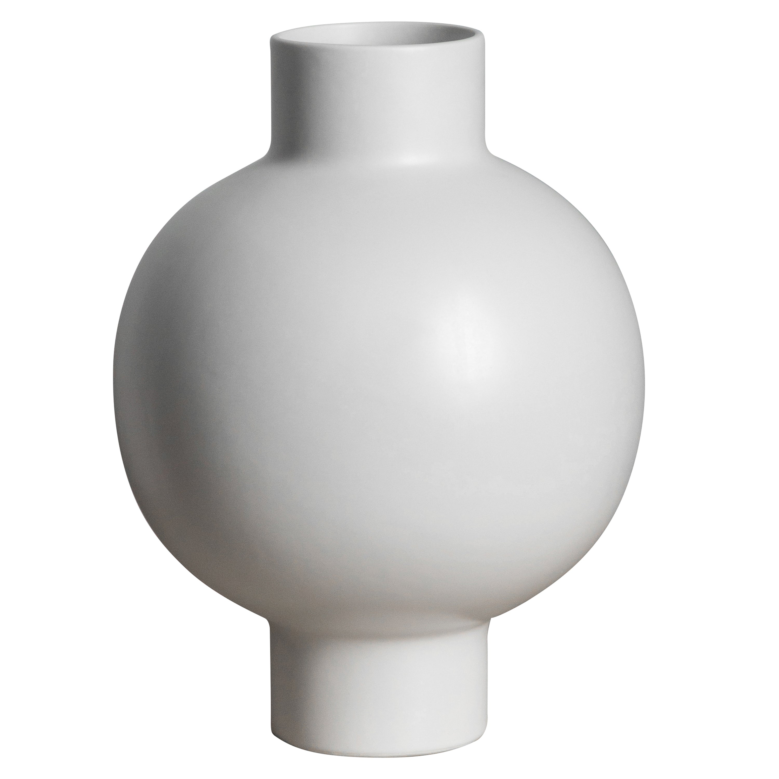 Leiden Vase - 28cm - White/Grey