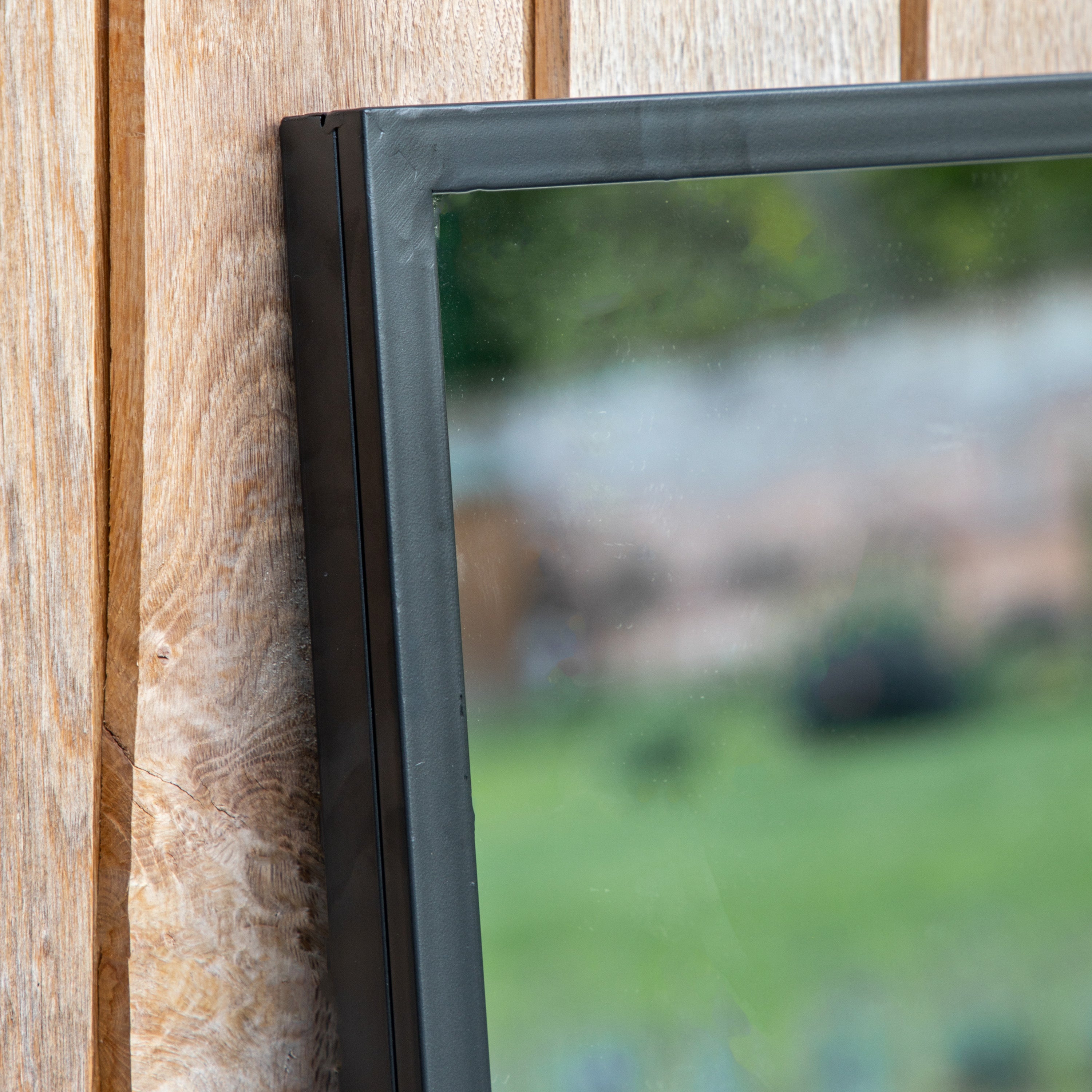 Panel Outdoor Mirror Black 1000x700mm