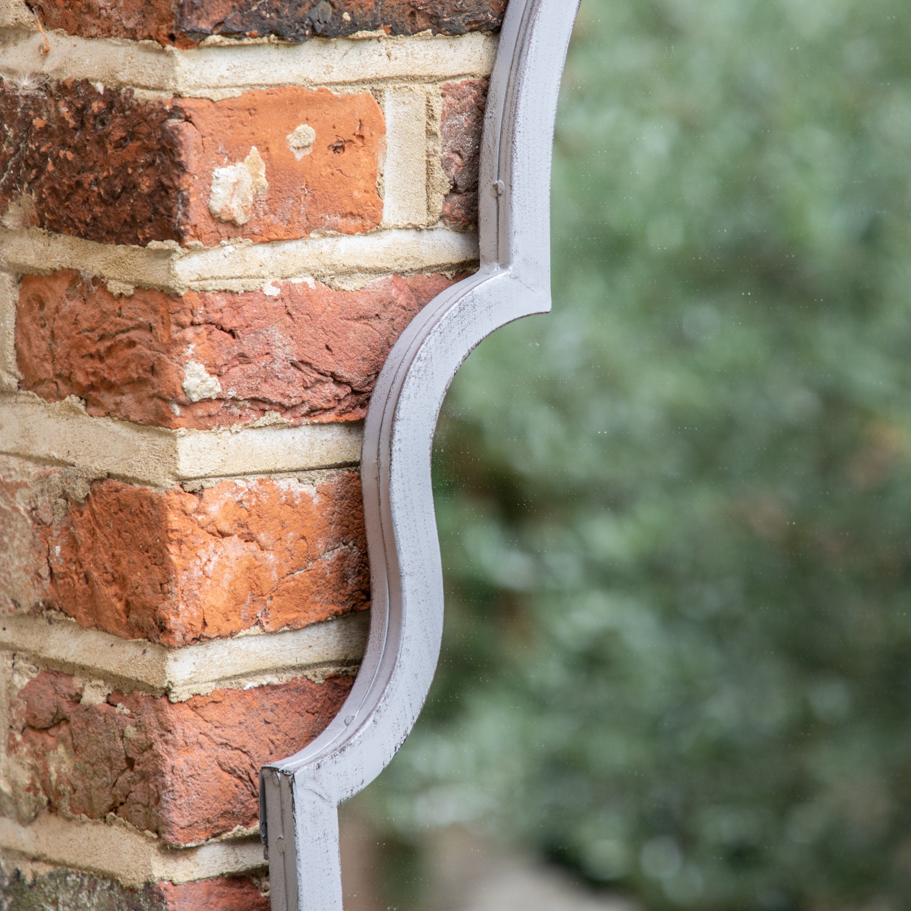 Outdoor Mirror in Vintage Grey