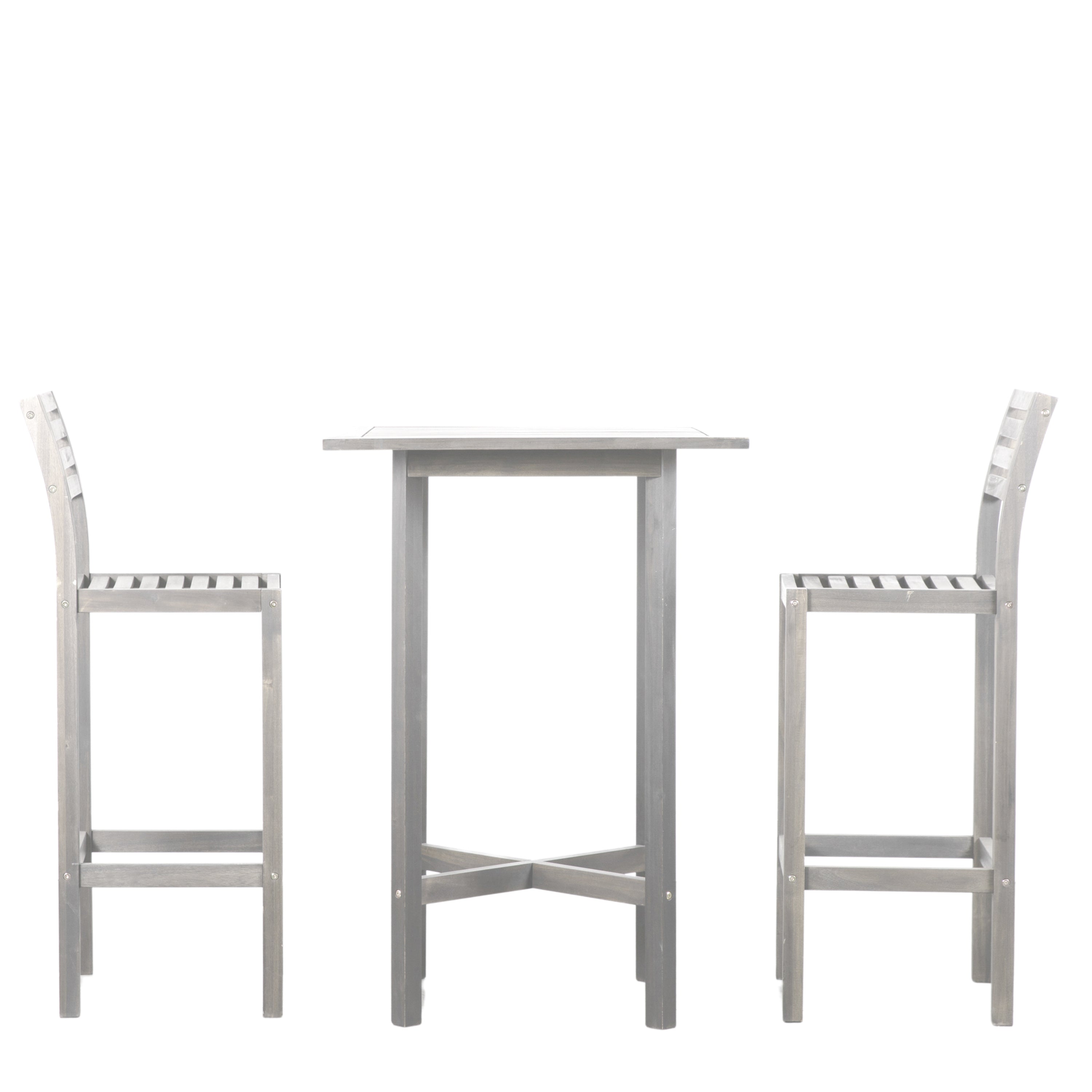 Whitewash 2 Seater High Bar Set