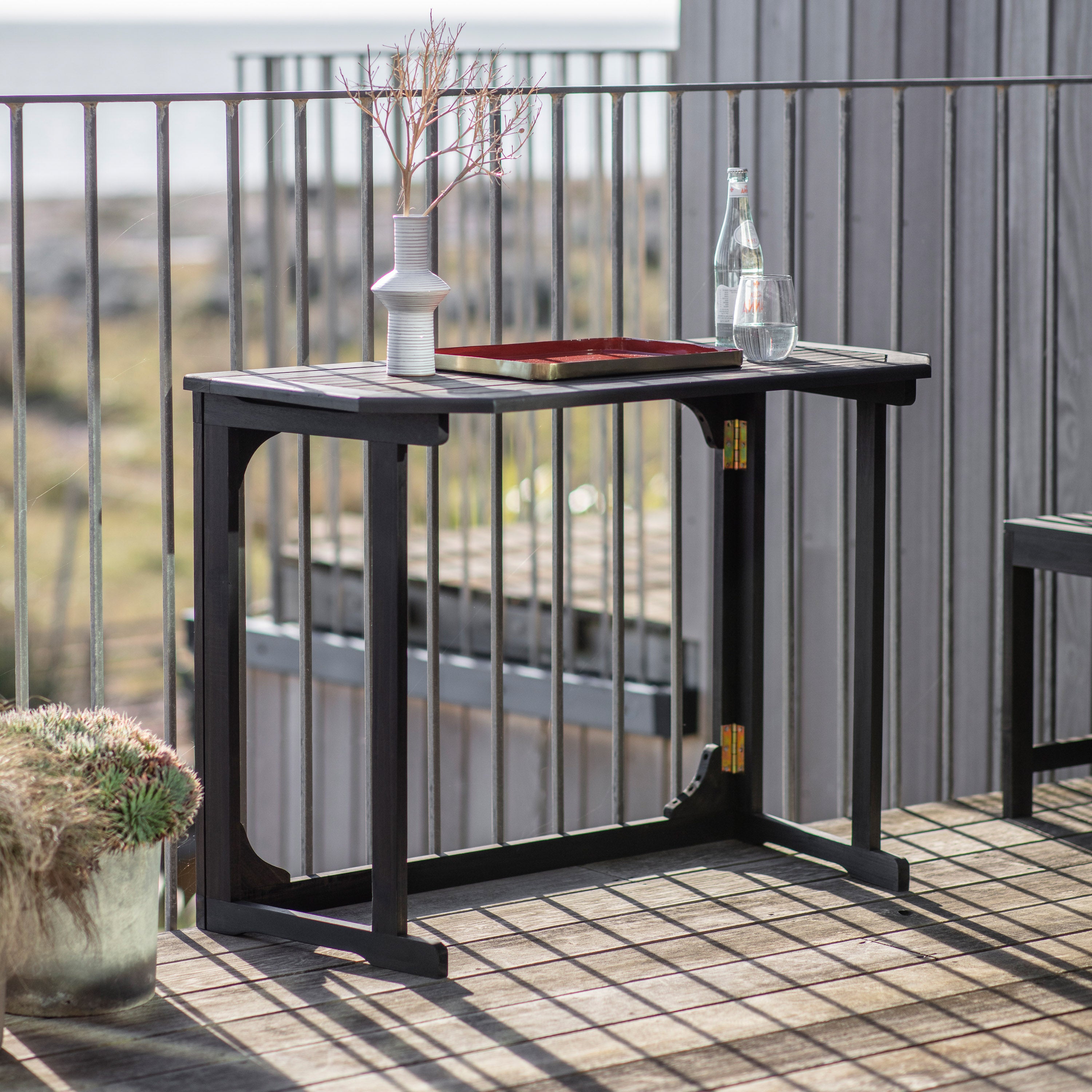 Charcoal Balcony Table