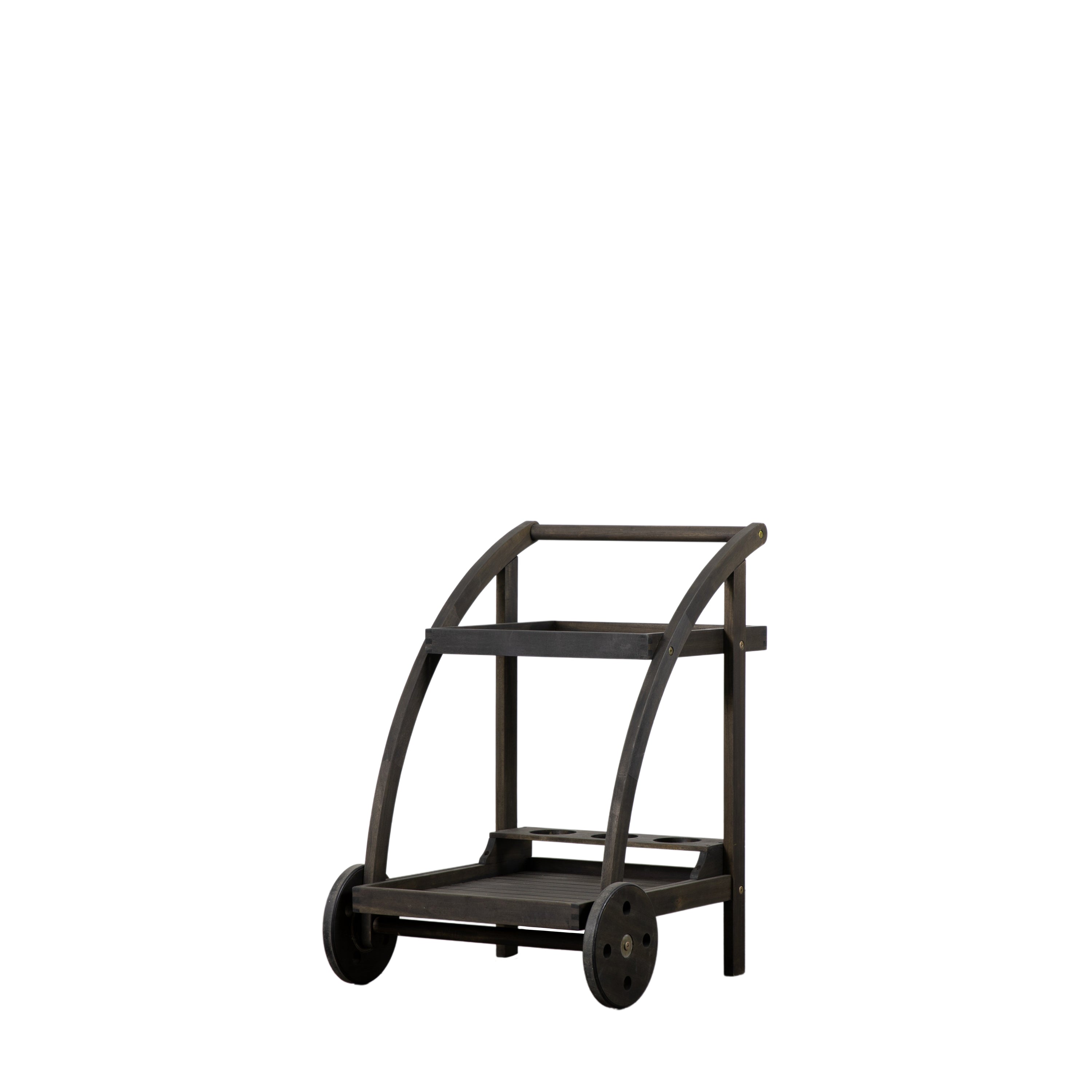 Black Outdoor Drinks Trolley