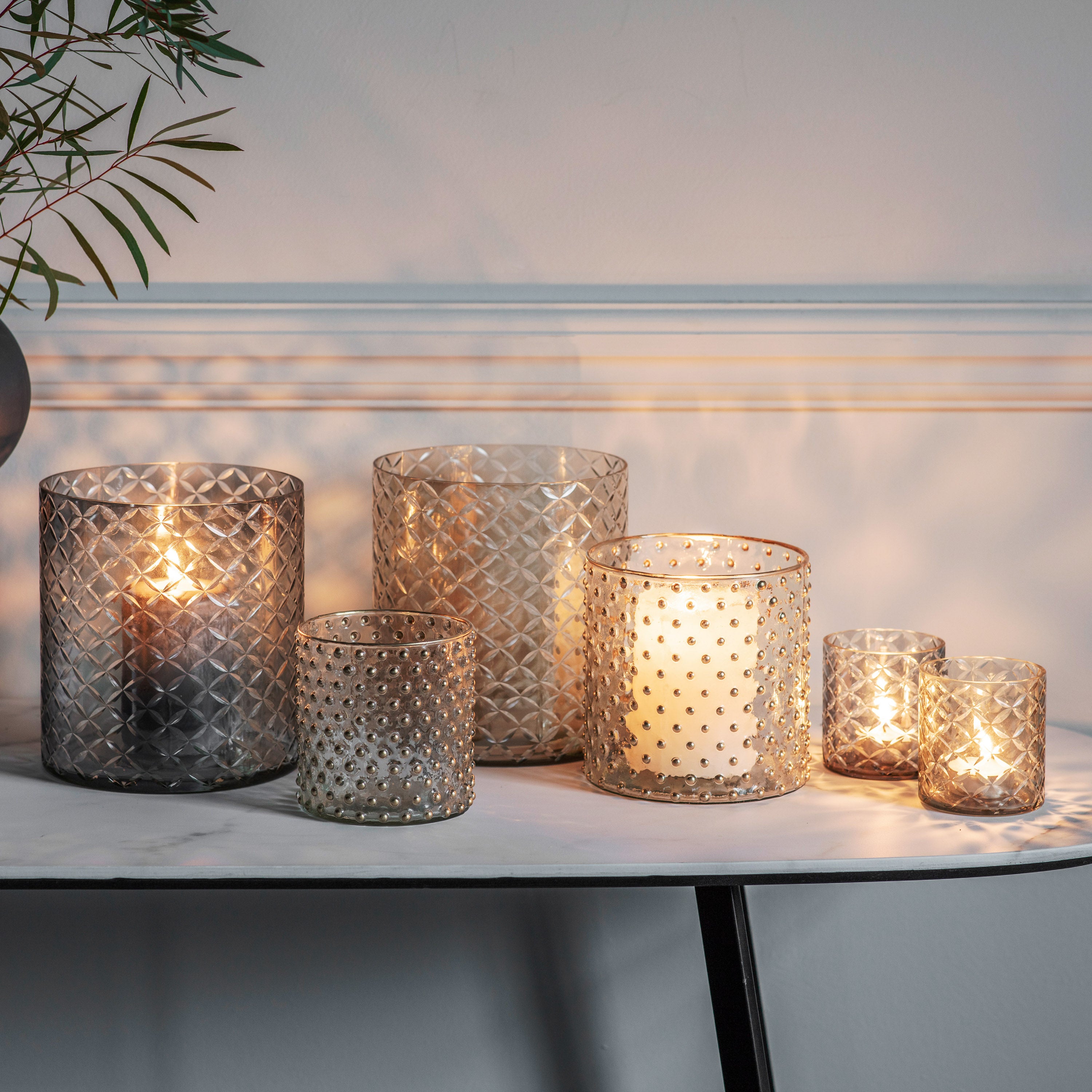 Spotty Votive Gold - 2 Sizes