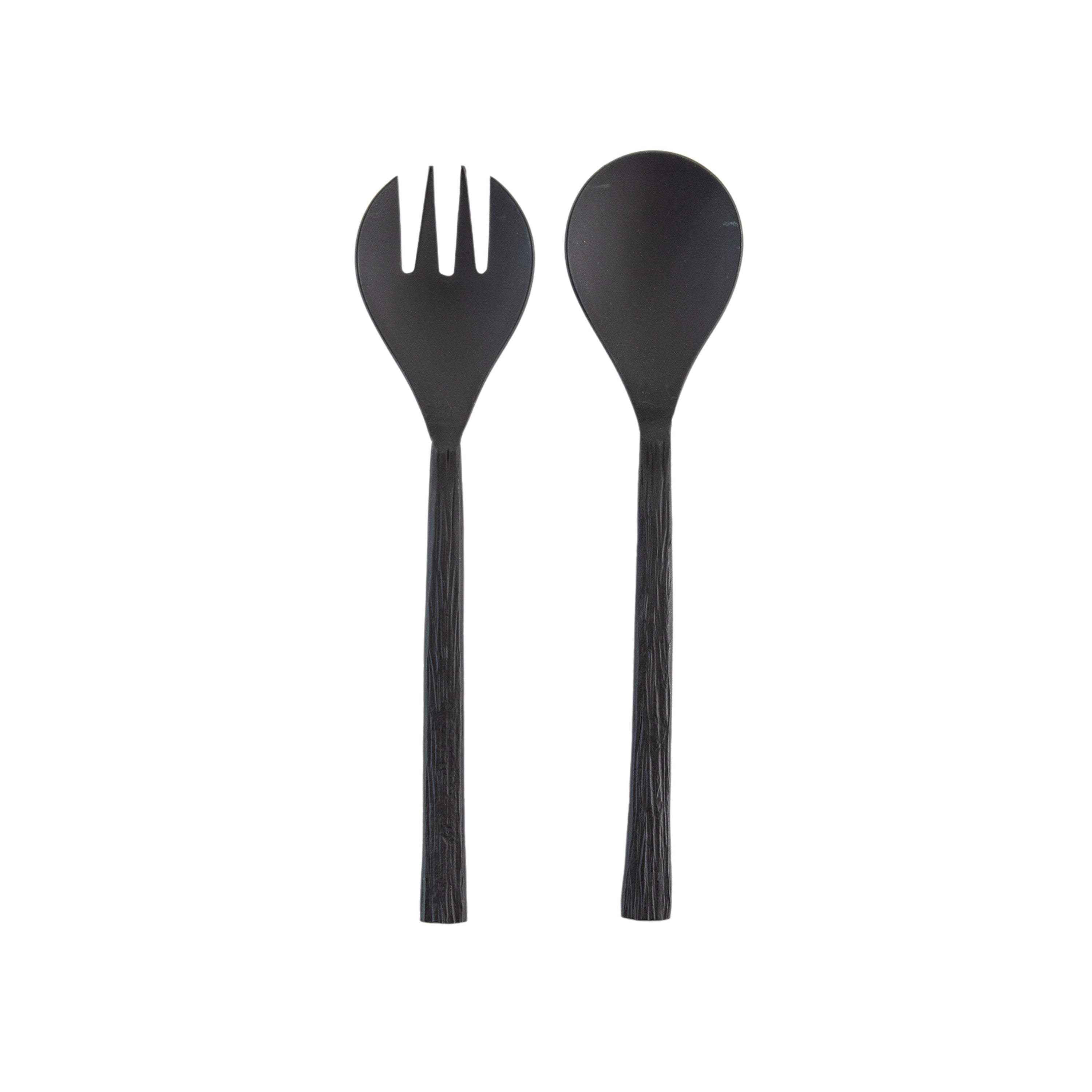 Mette Salad Servers (Set of 2) Matt Black