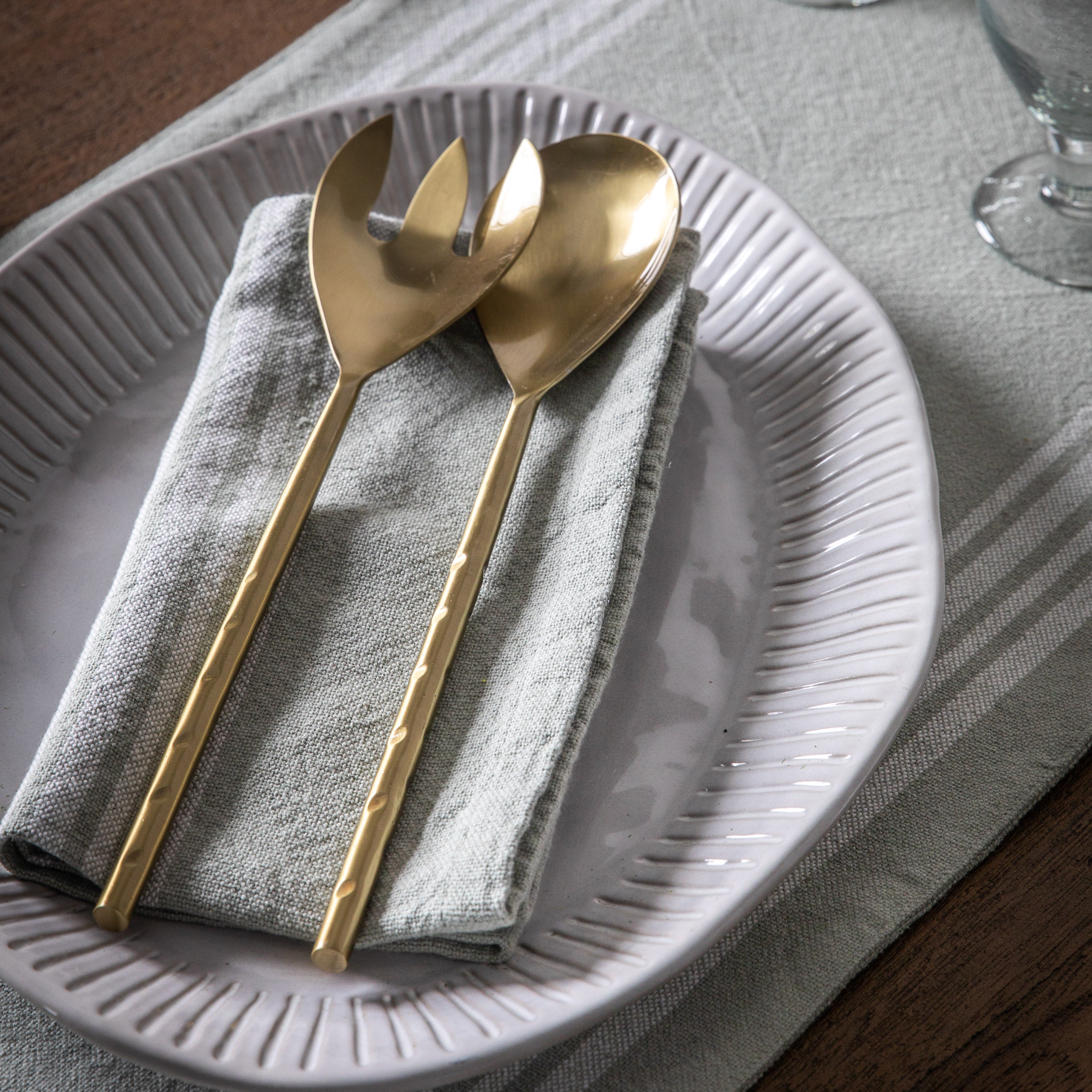 Mette Salad Servers (Set of 2) Matt Gold