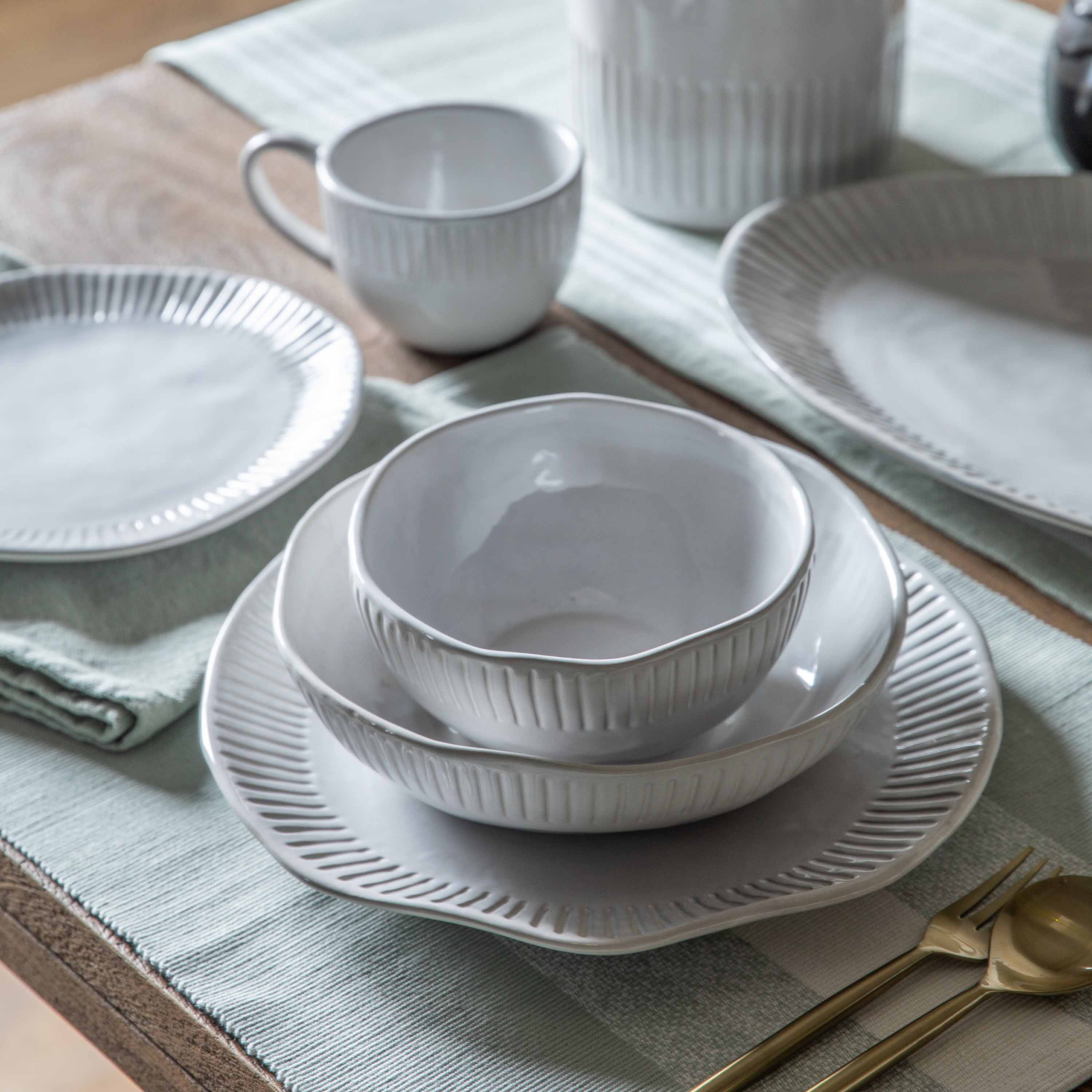 Crockery Organic Ridged - 6 Pieces