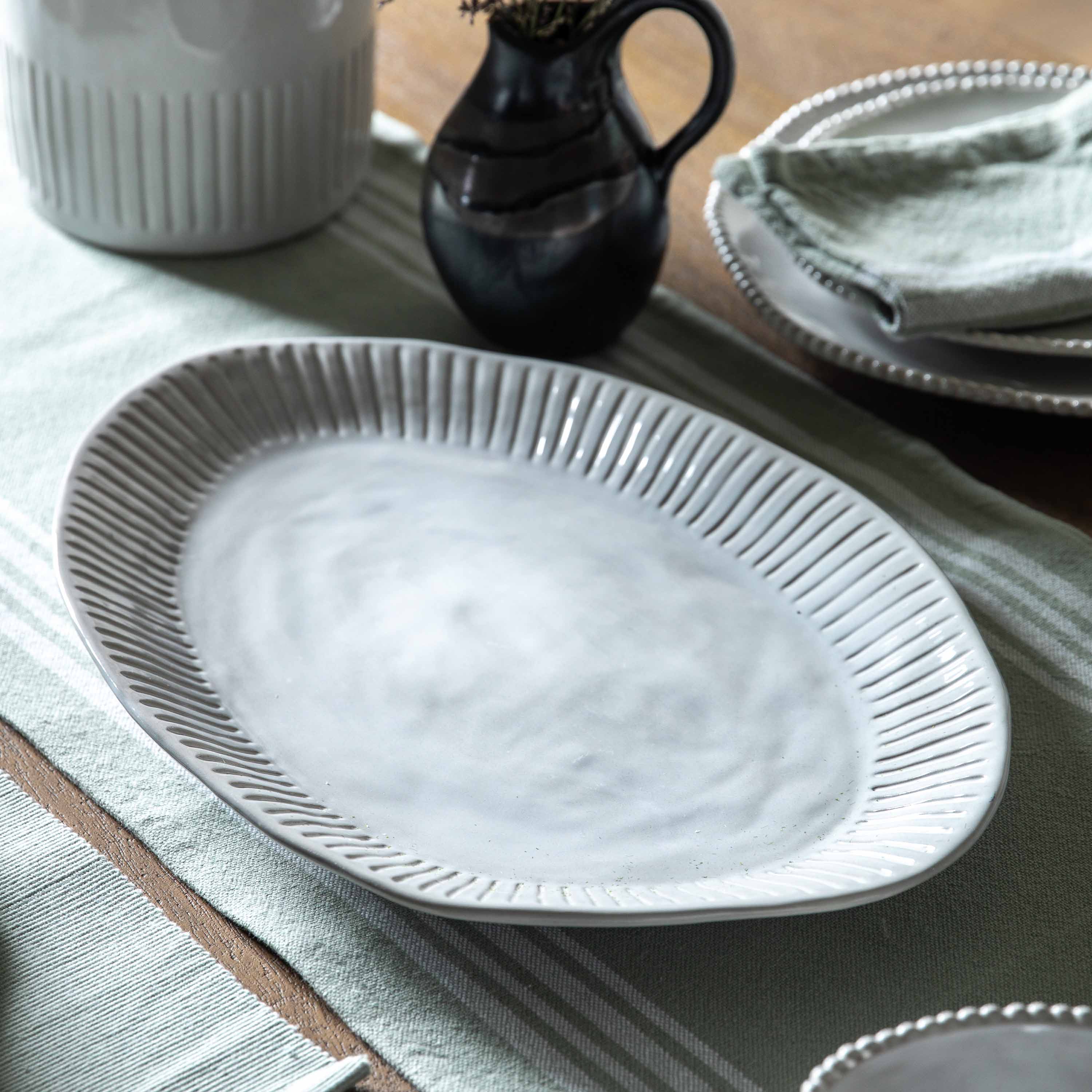 Crockery Organic Ridged - 6 Pieces