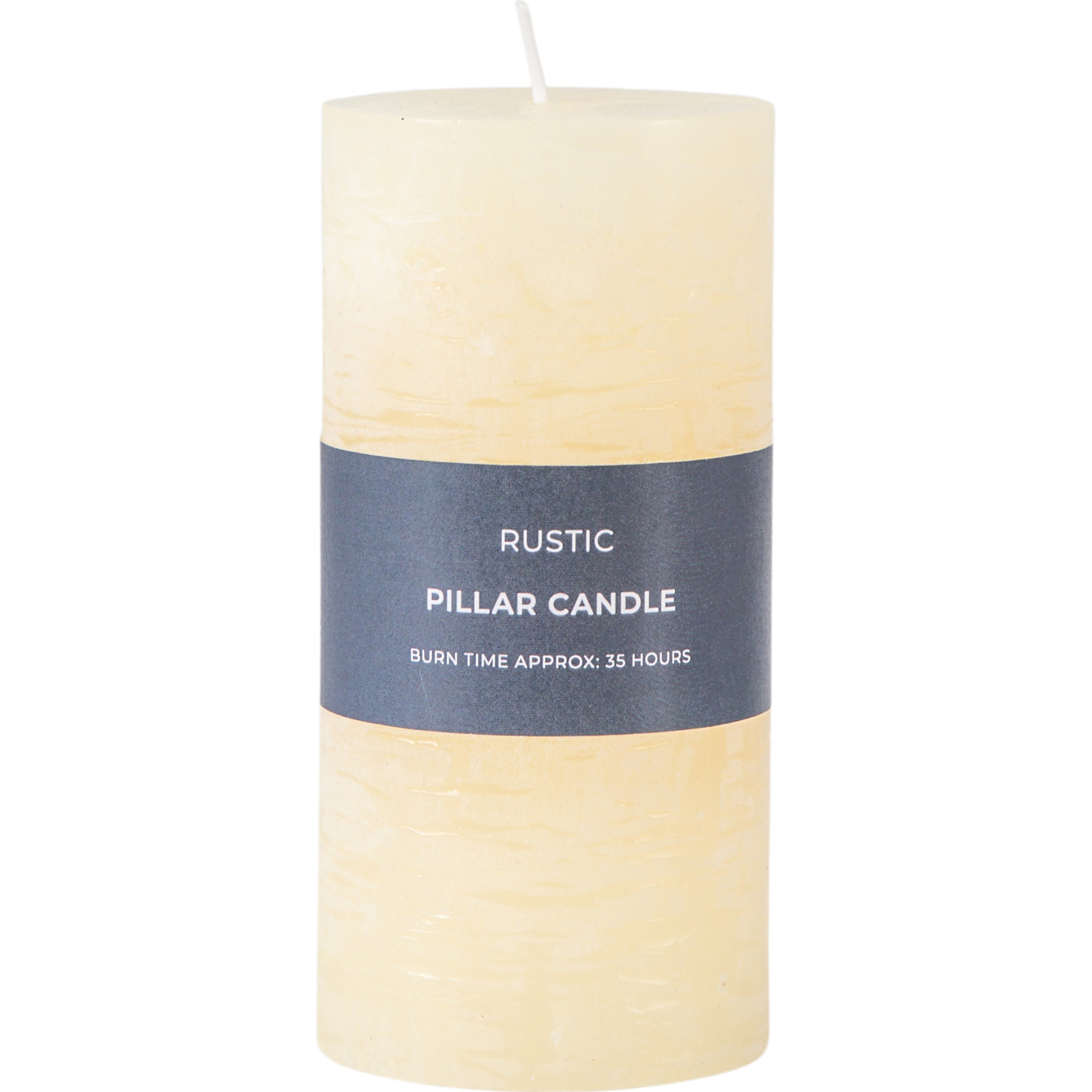 Pillar Candle Rustic Ivory - 4 Sizes