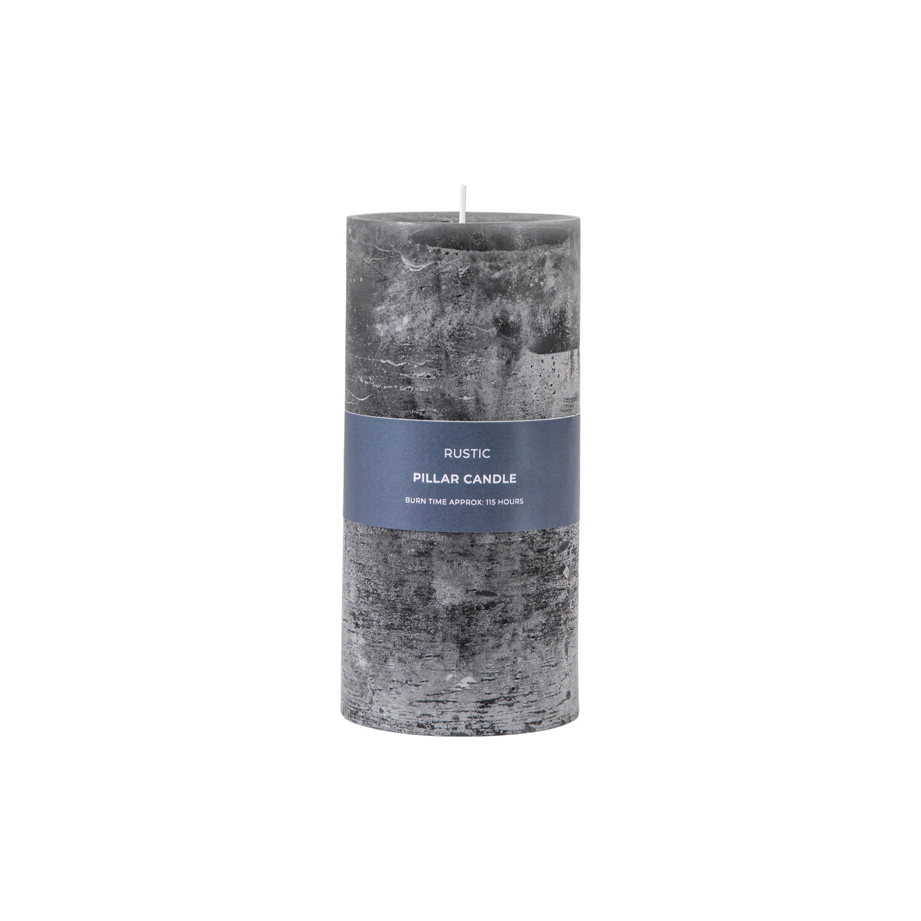 Pillar Candle Rustic Slate - 4 Sizes