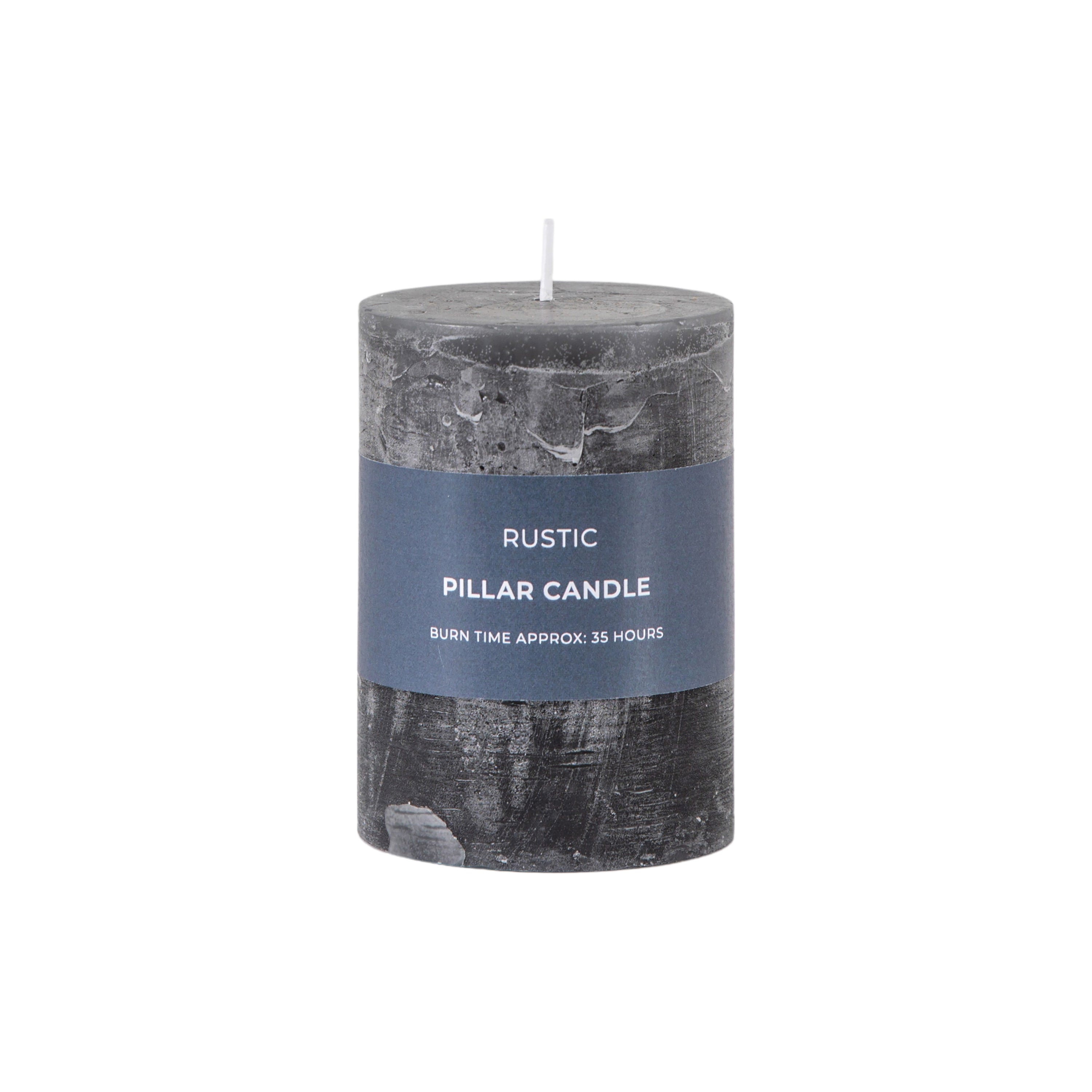 Pillar Candle Rustic Slate - 4 Sizes