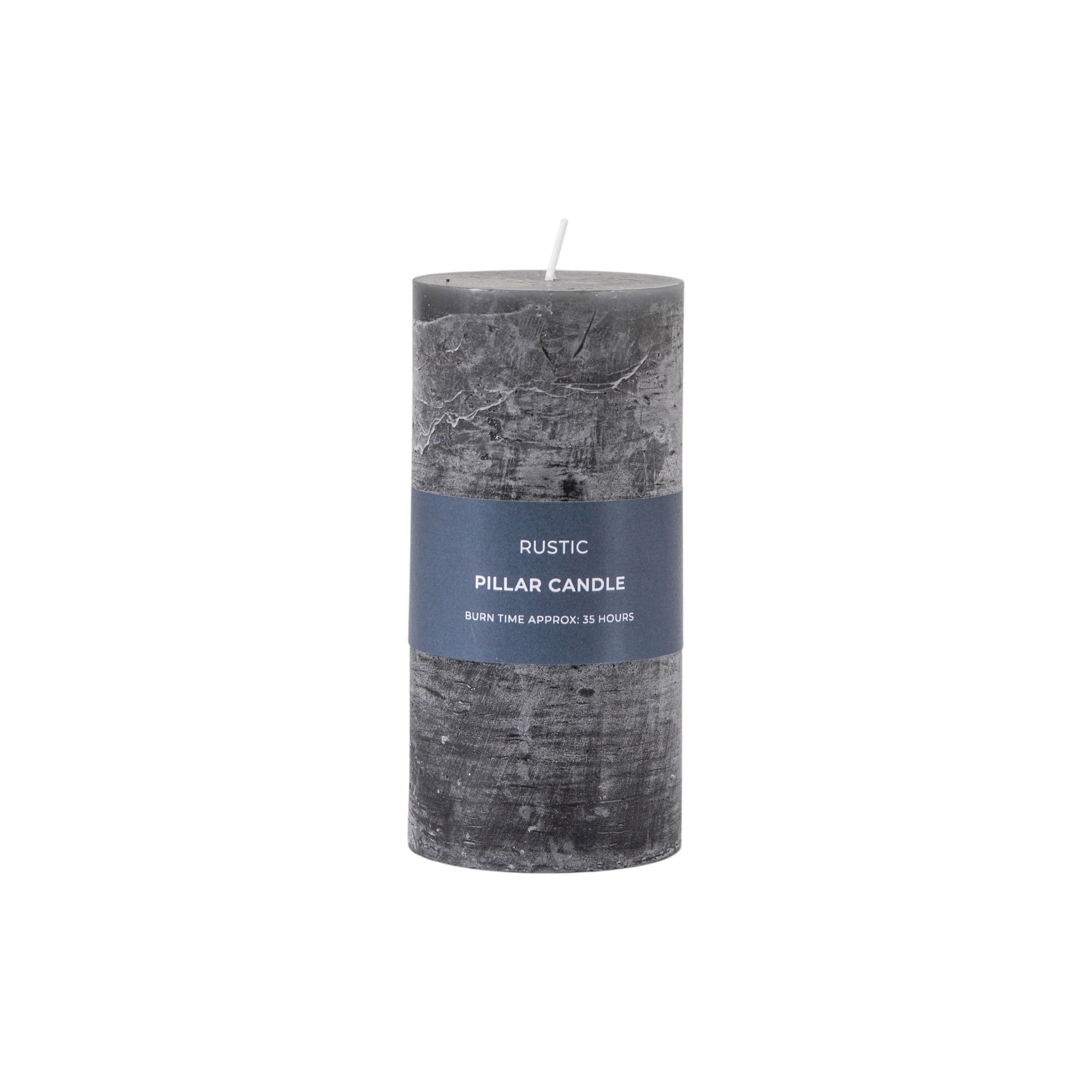 Pillar Candle Rustic Slate - 4 Sizes