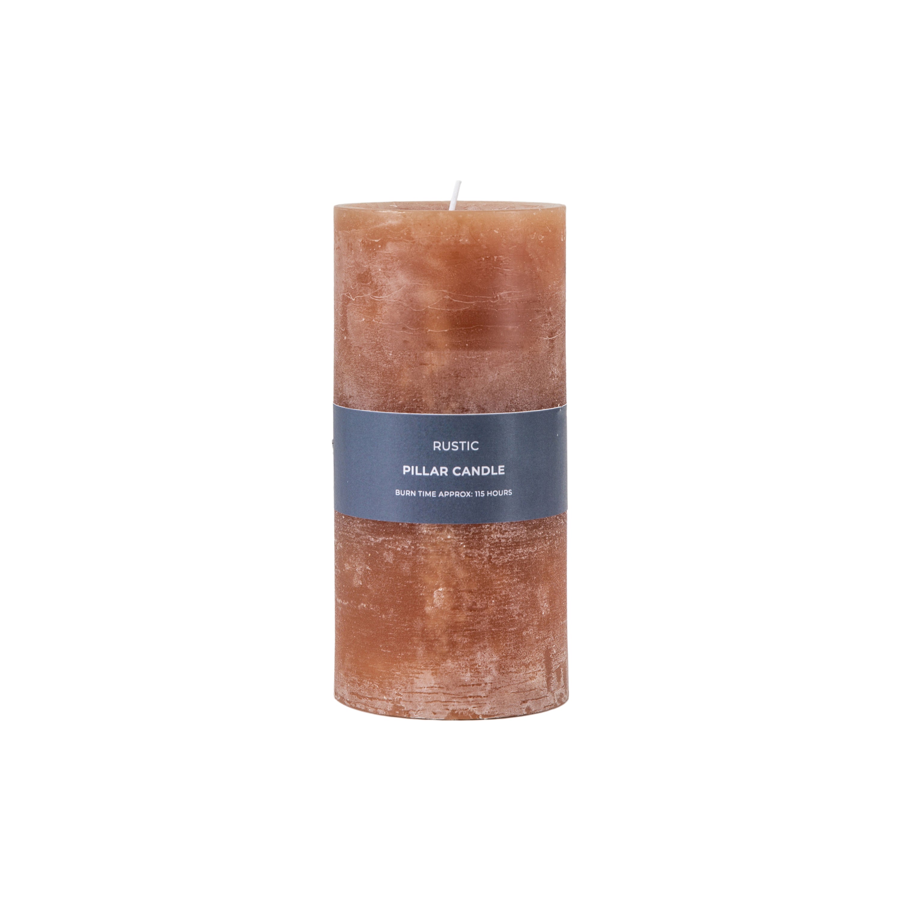 Pillar Candle Rustic Amber - 4 Sizes