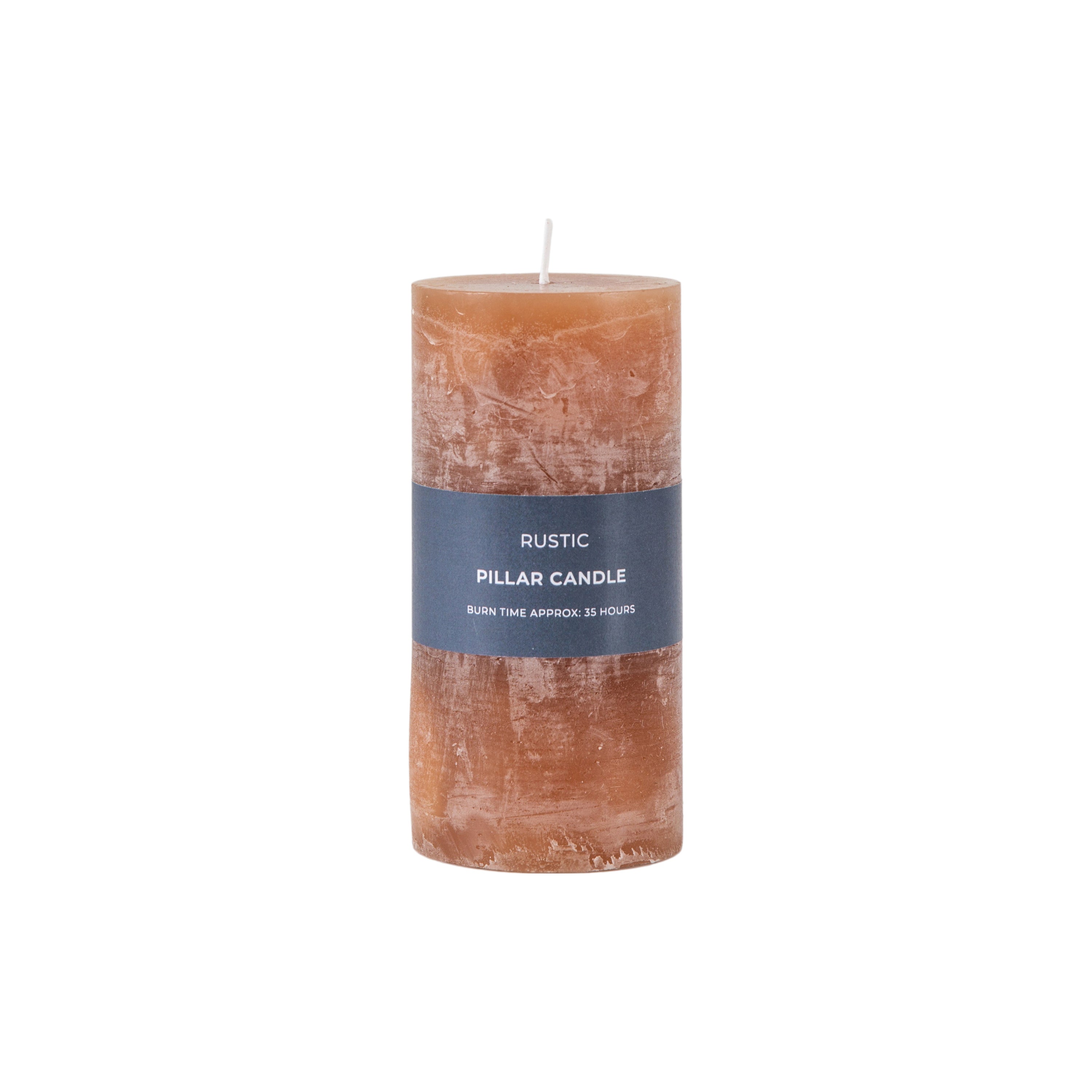 Pillar Candle Rustic Amber - 4 Sizes