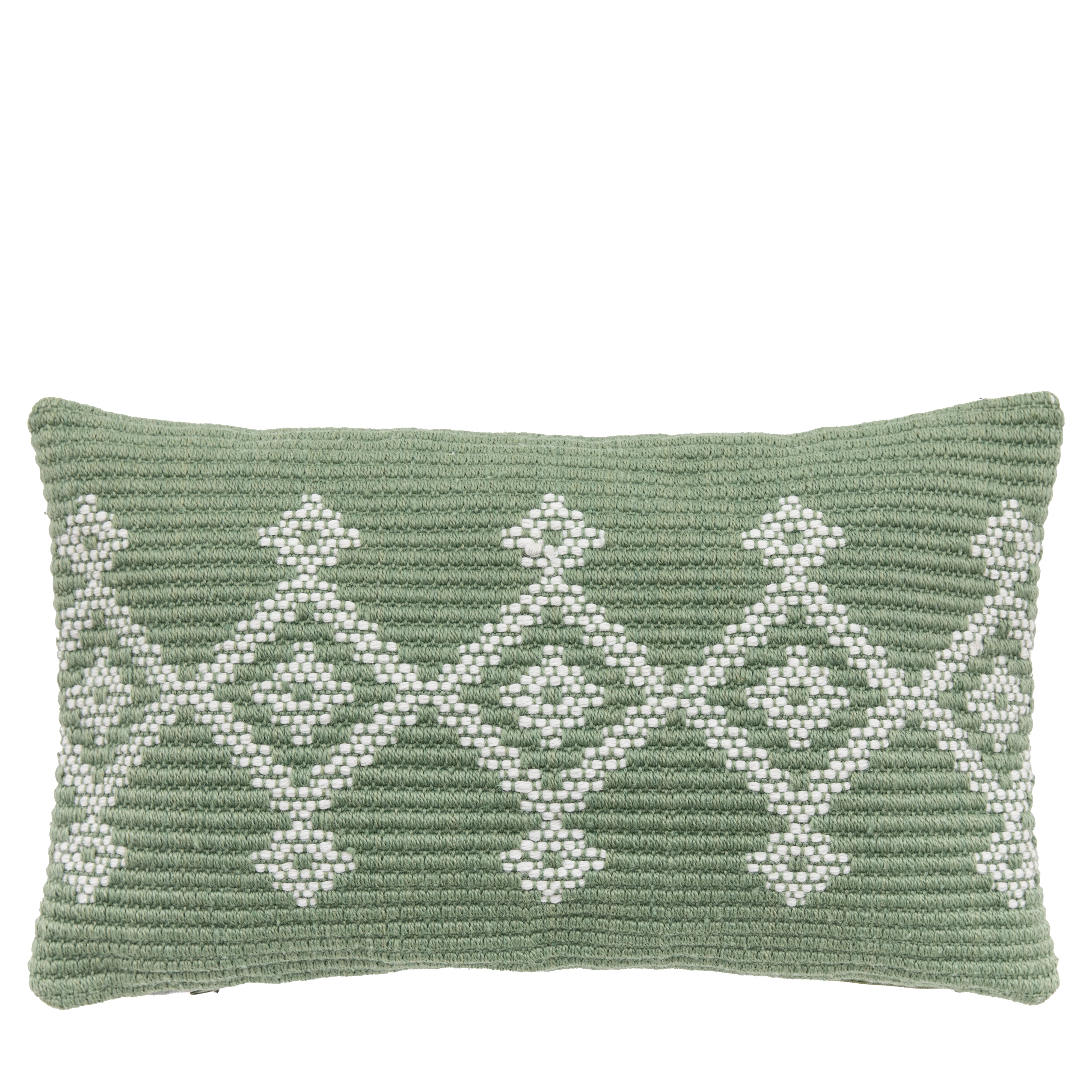 Thick Patterned Cushion Cover Sage - 3 Styles