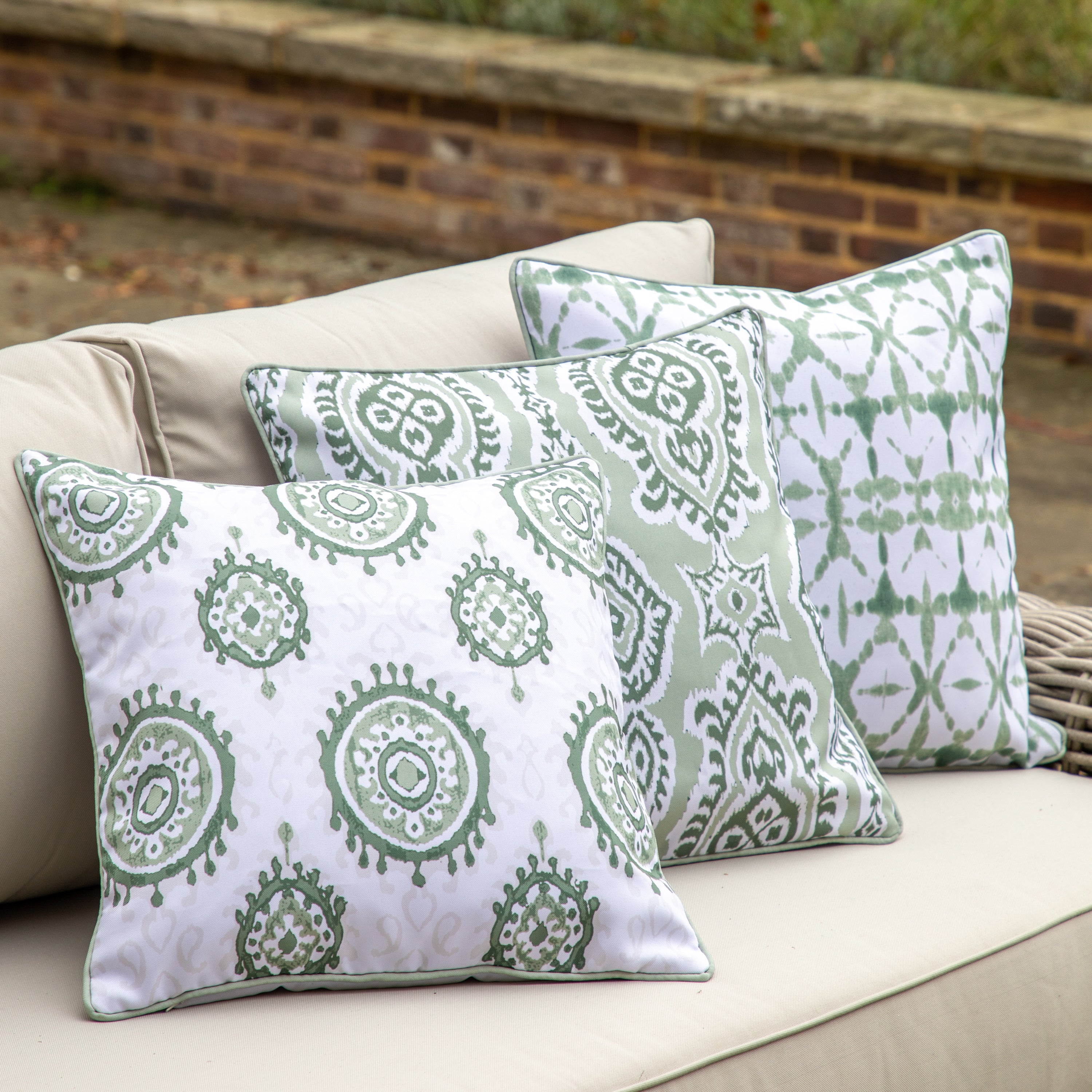 Cushion Cover Sage - 3 Patterns