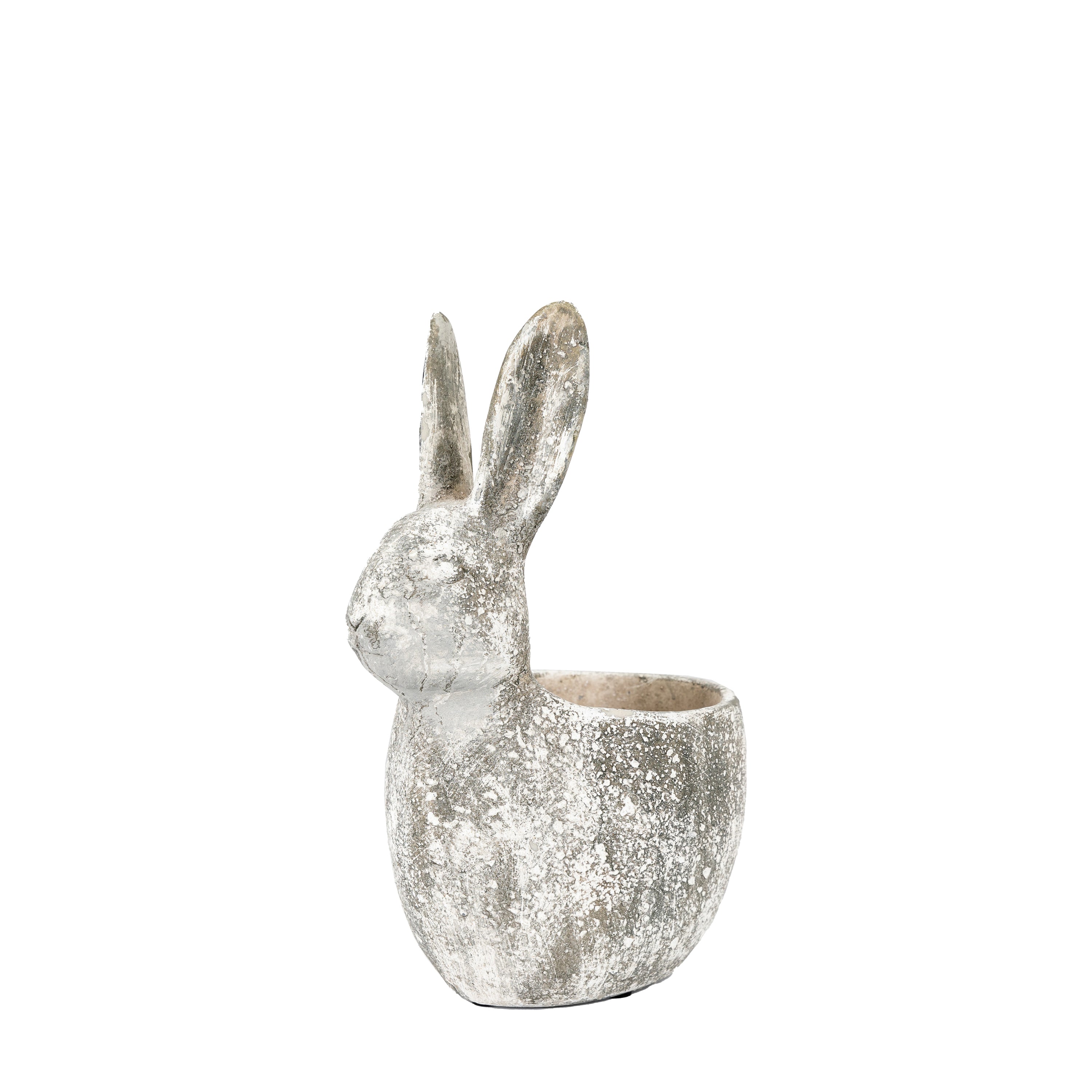 Bunny Pot Large Distressed White Large/White