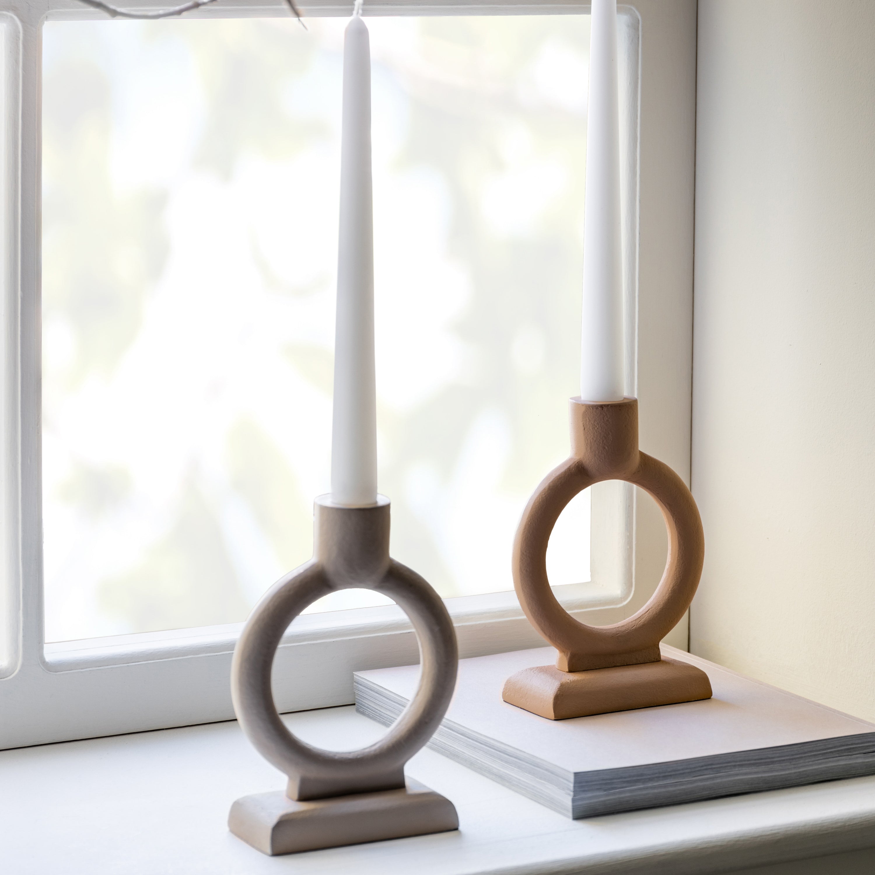 Rolo Candlestick Small - 2 Colours