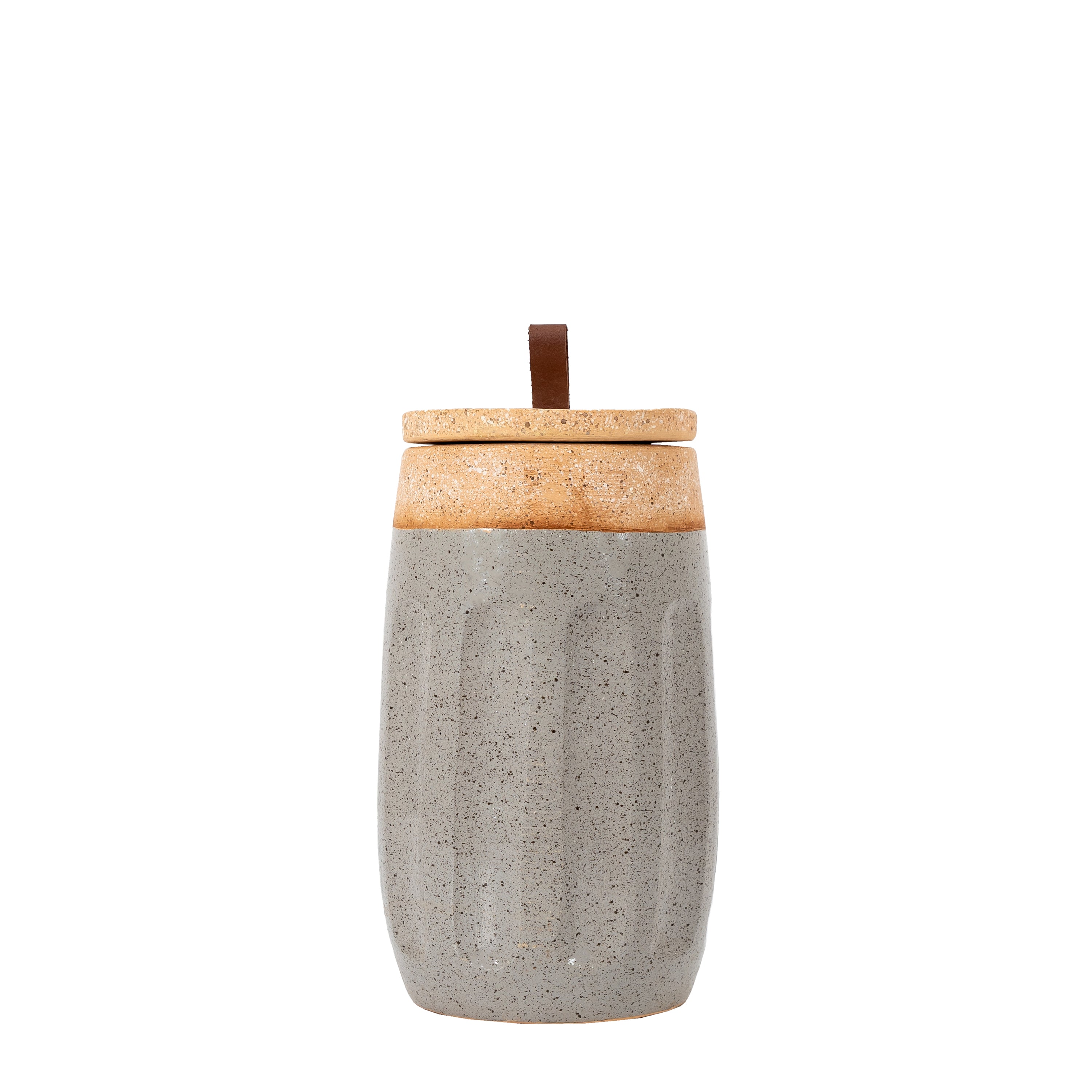 Callow Jar Natural - Slate Grey/White