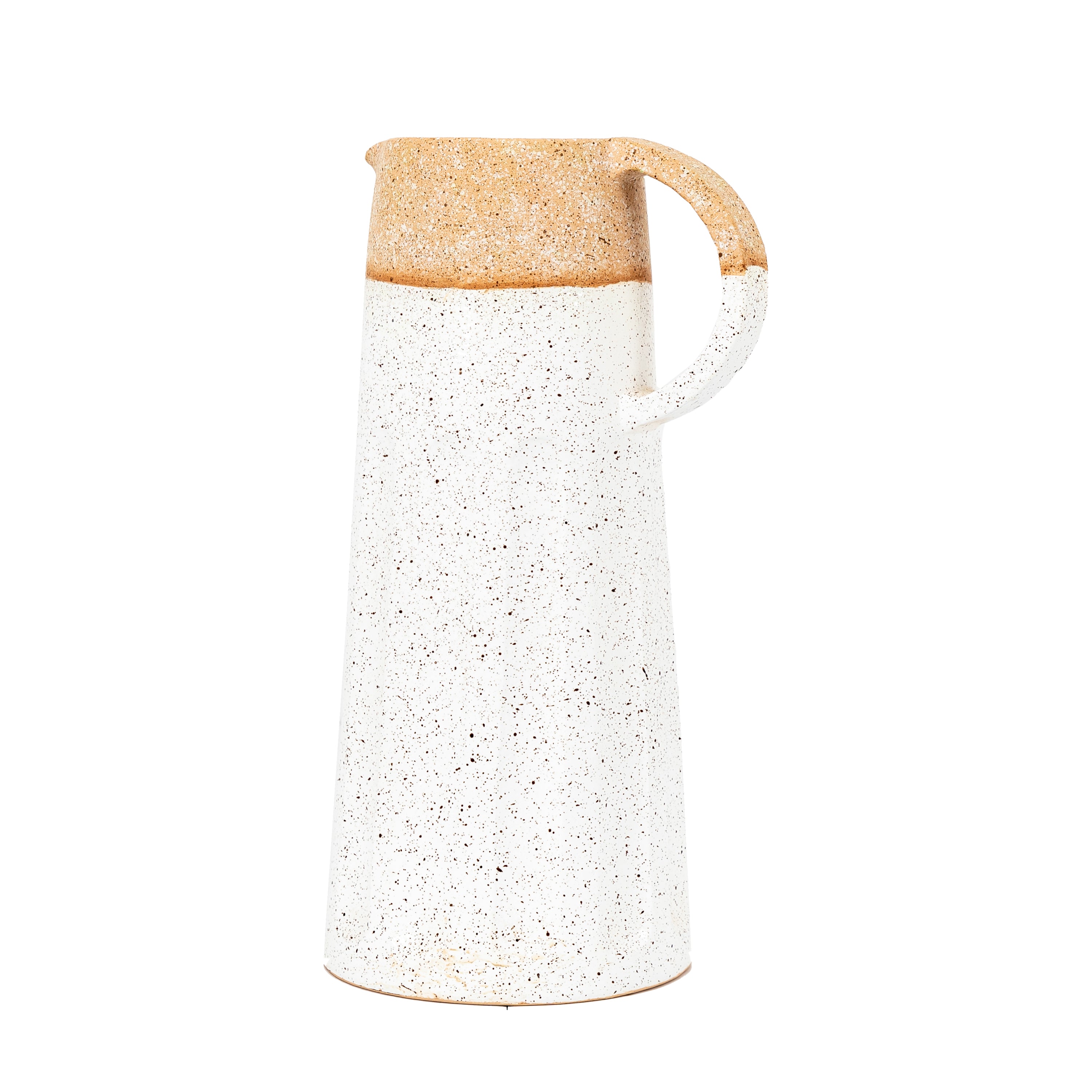 Mirano Pitcher Vase - White Natural