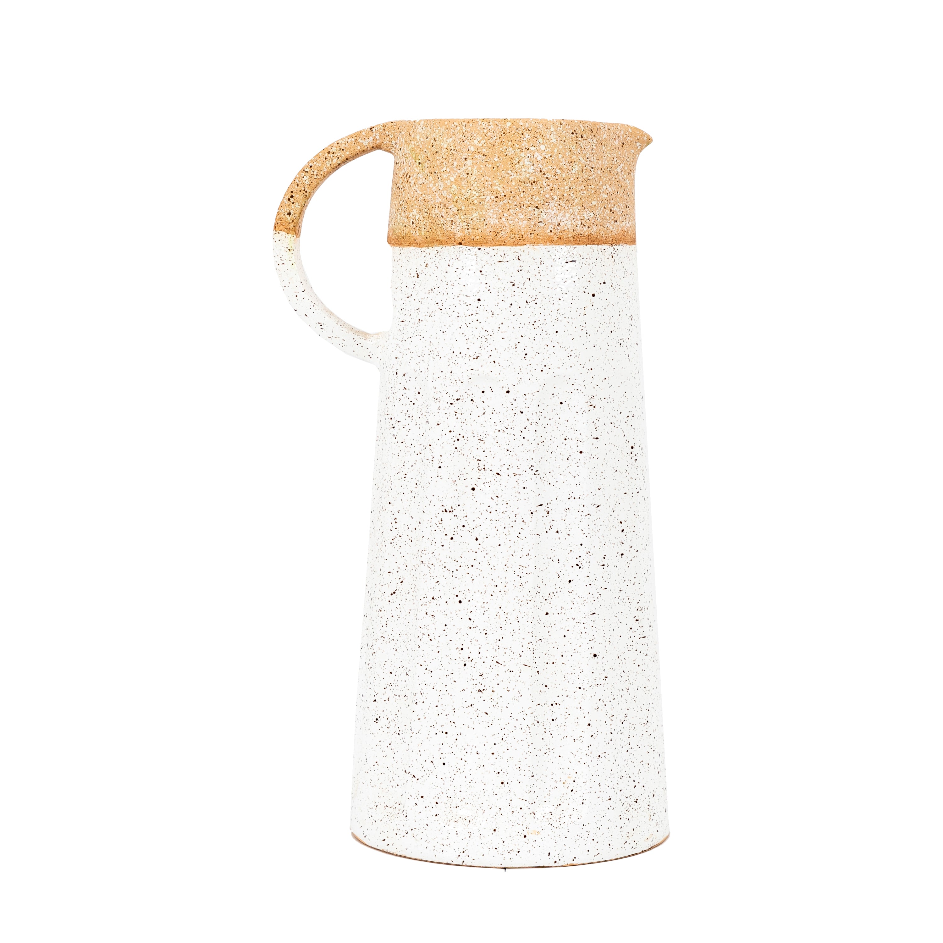 Mirano Pitcher Vase - White Natural