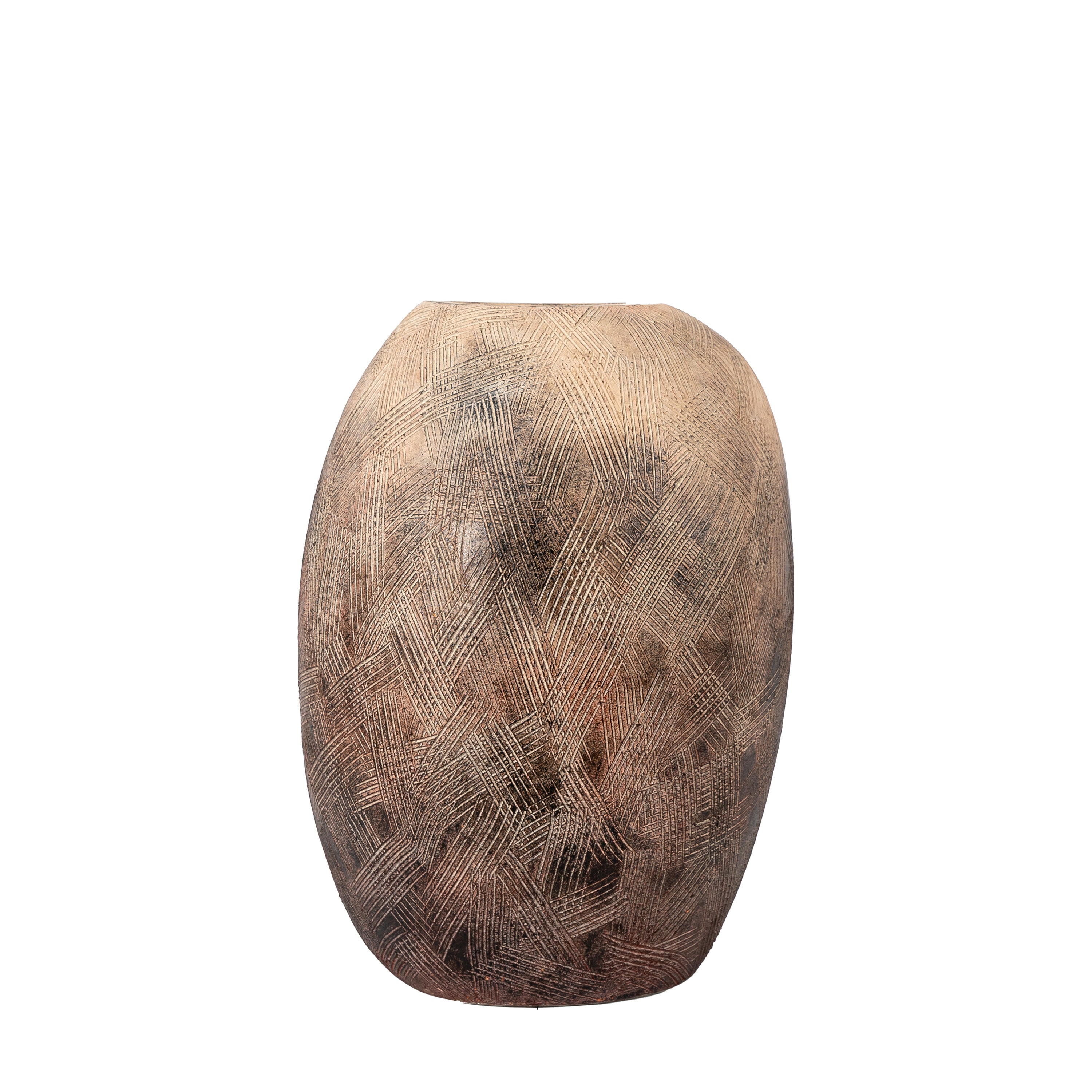 Erice Vase Black Natural - Large/Small