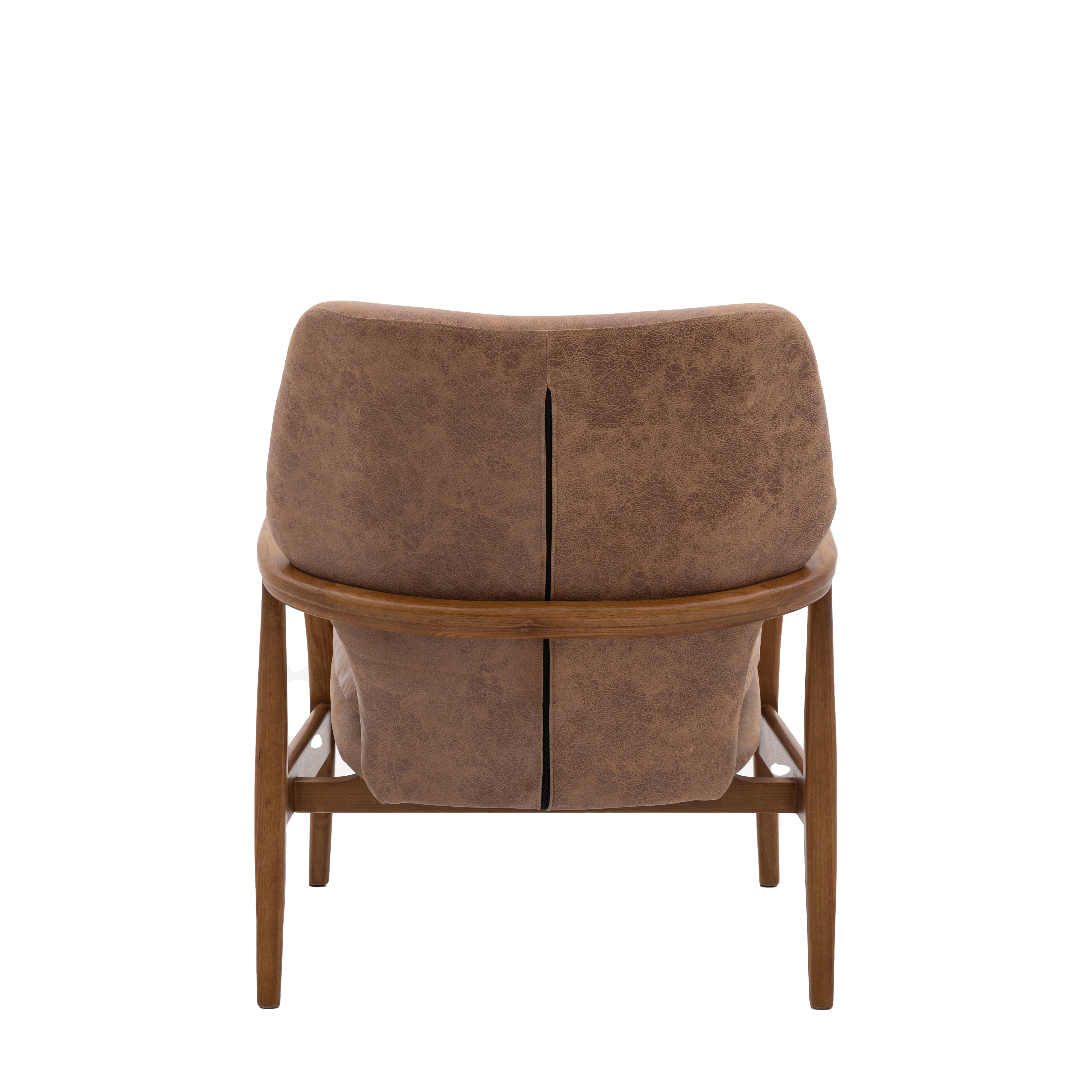 Jensen Armchair Brown Leather - 730x740x850mm