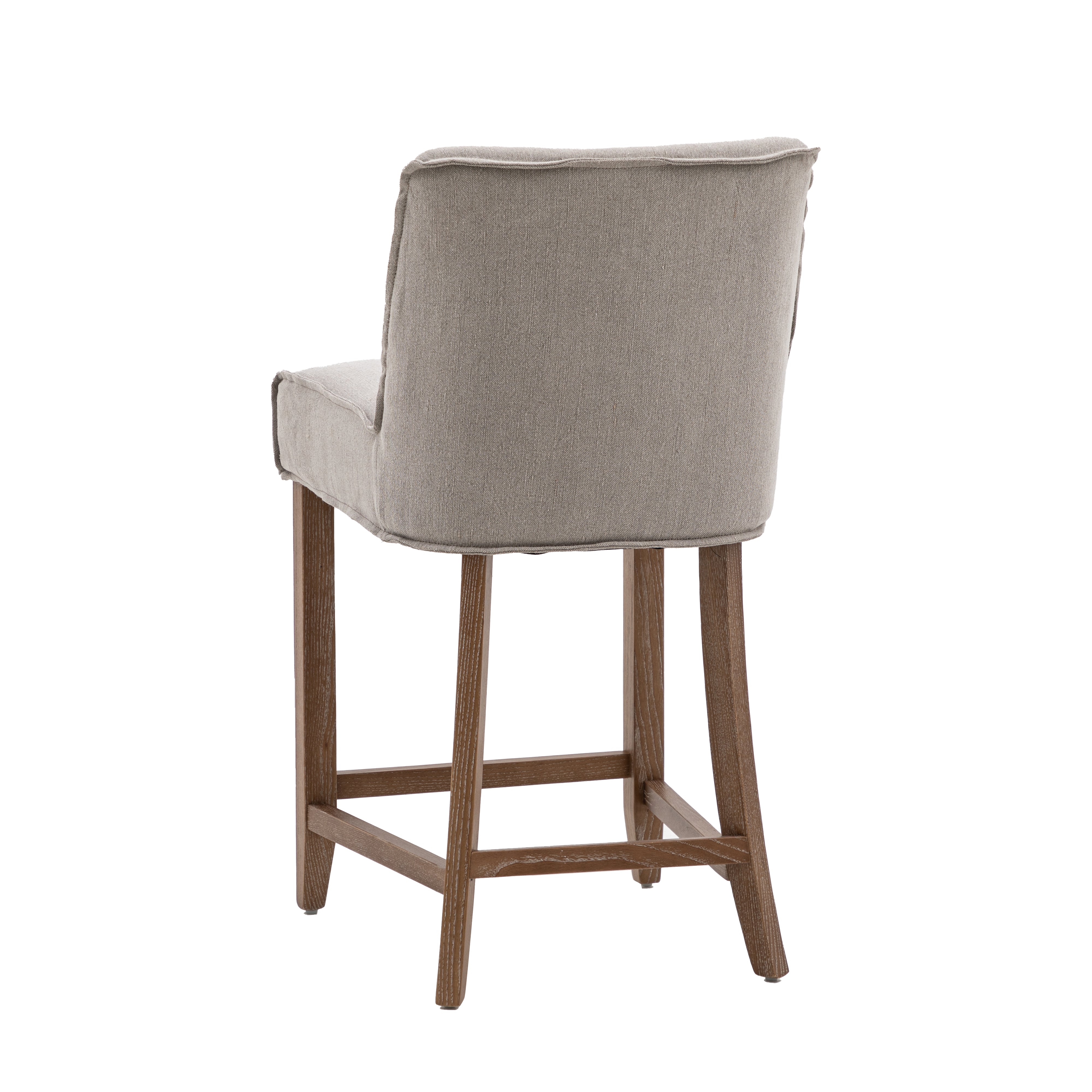 Tarnby Bar Stool Grey Linen (2pk)