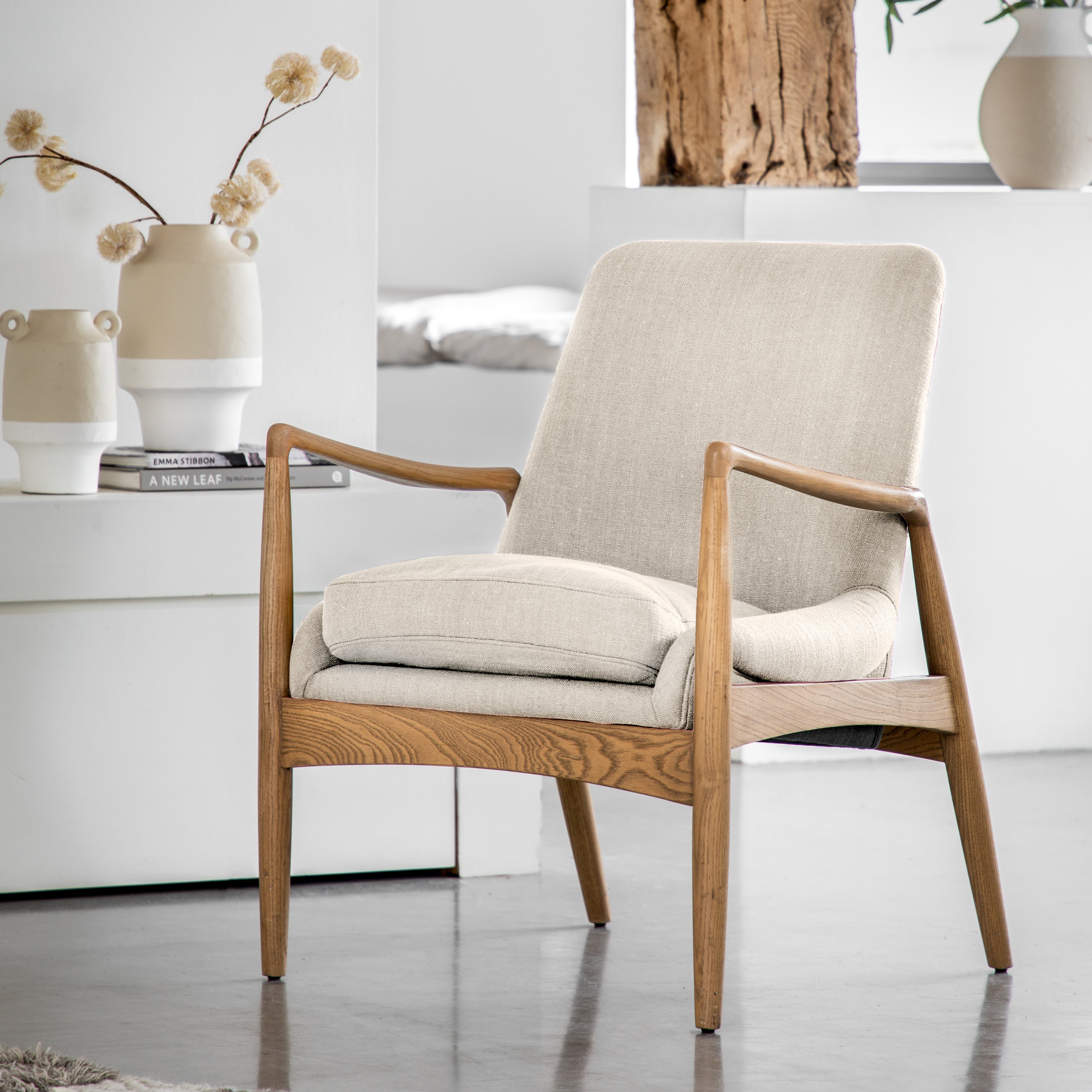 Carrera Armchair Natural Linen