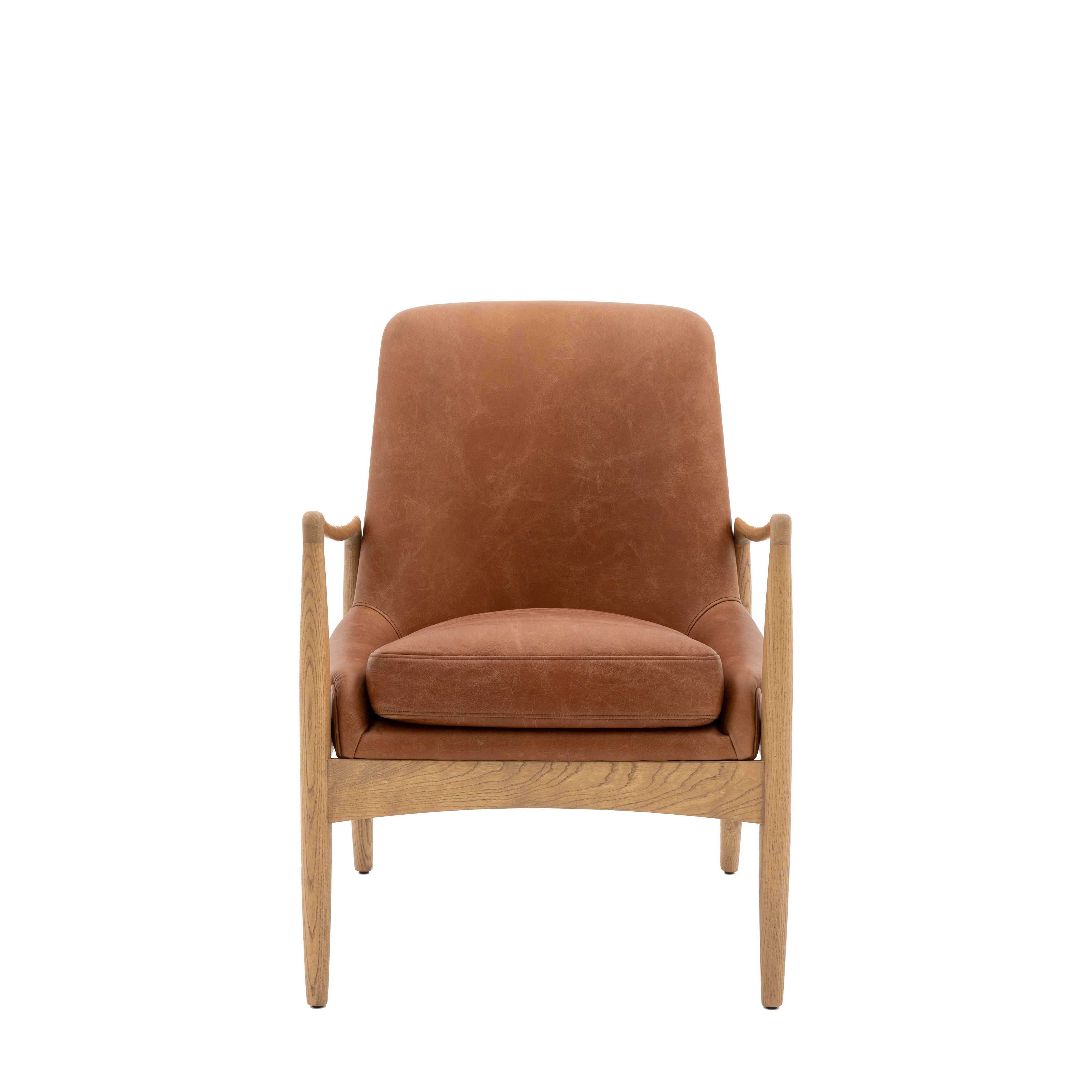 Carrera Armchair Brown Leather