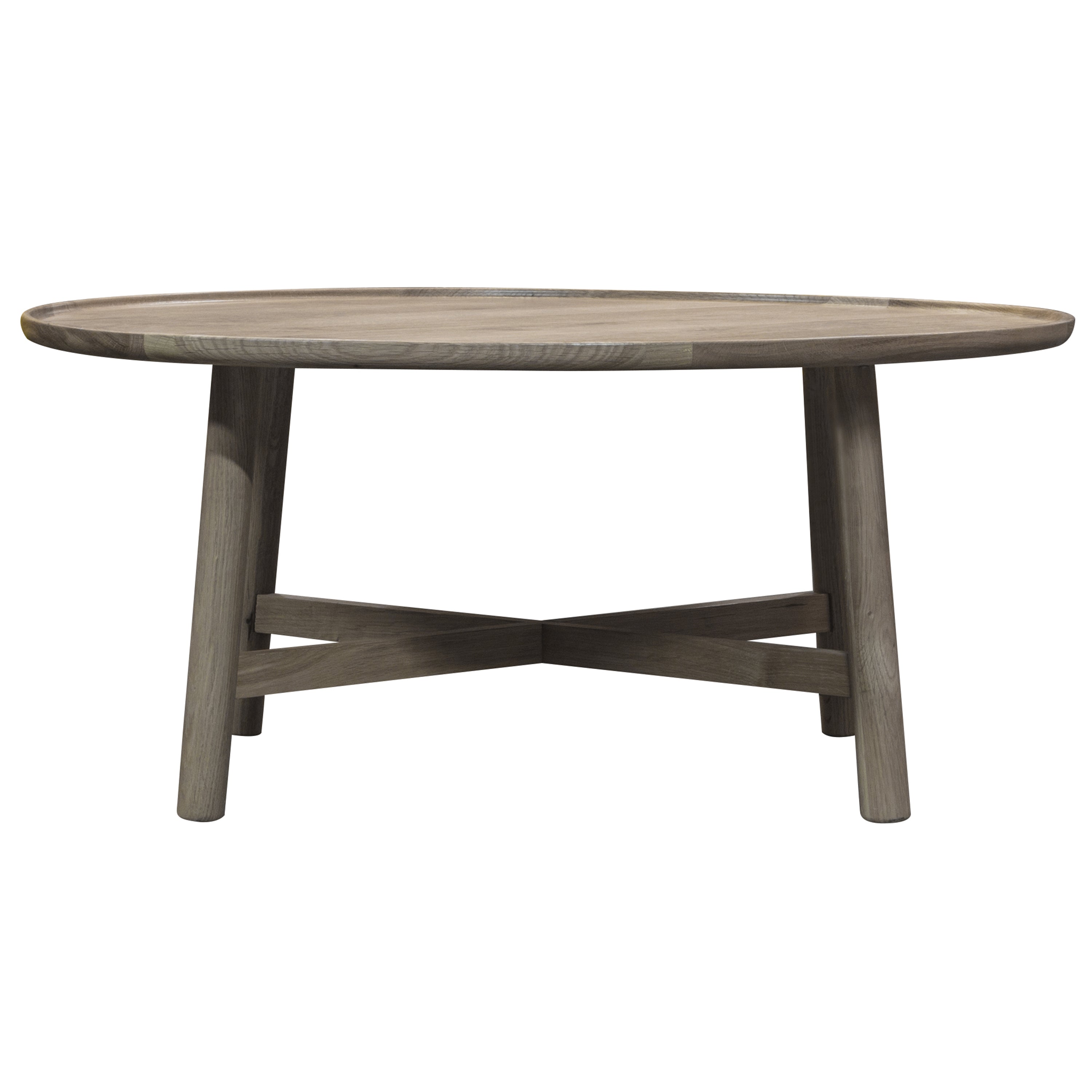 Larkwood Round Coffee Table Grey 900x900x400mm