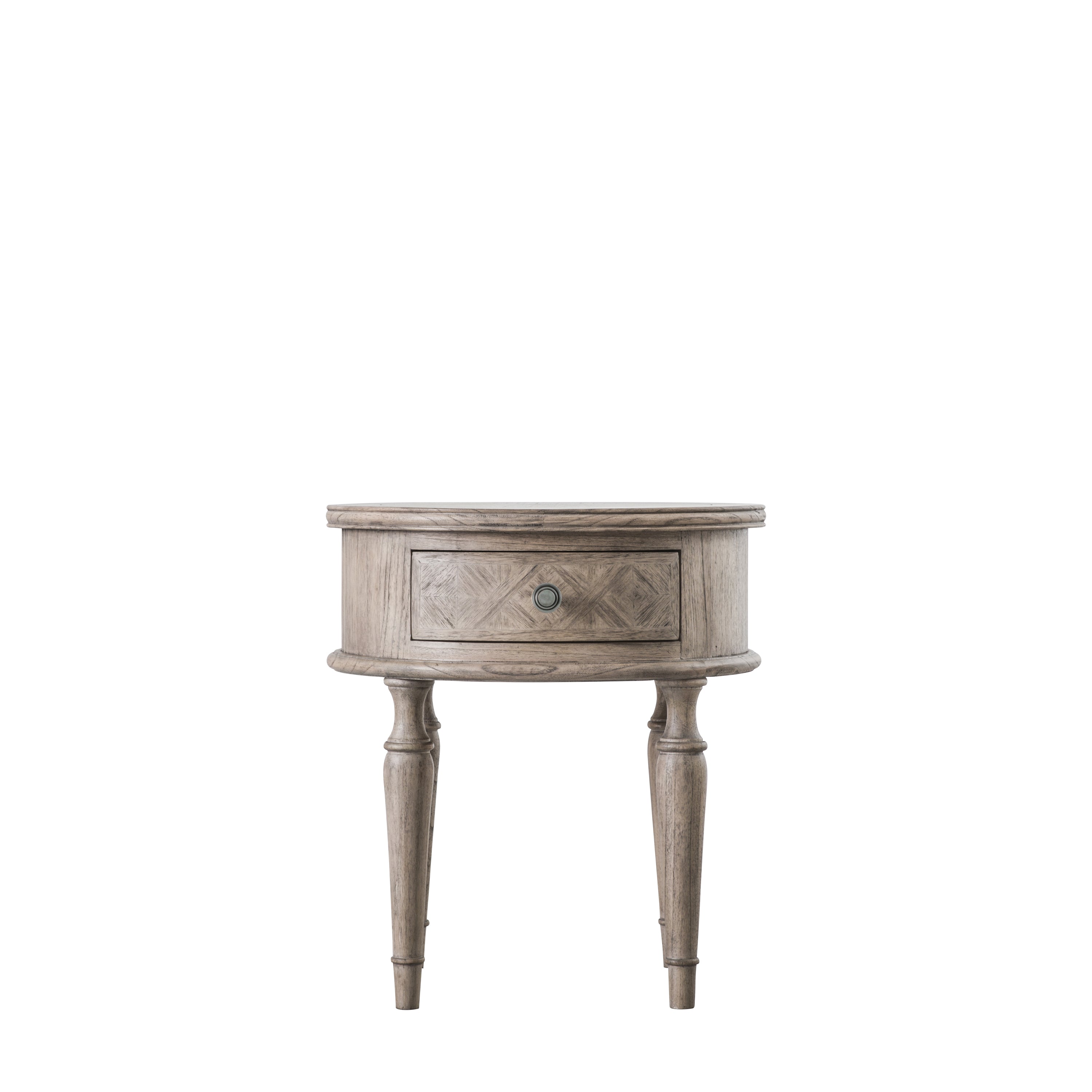 Serapha Round 1 Drawer Side Table