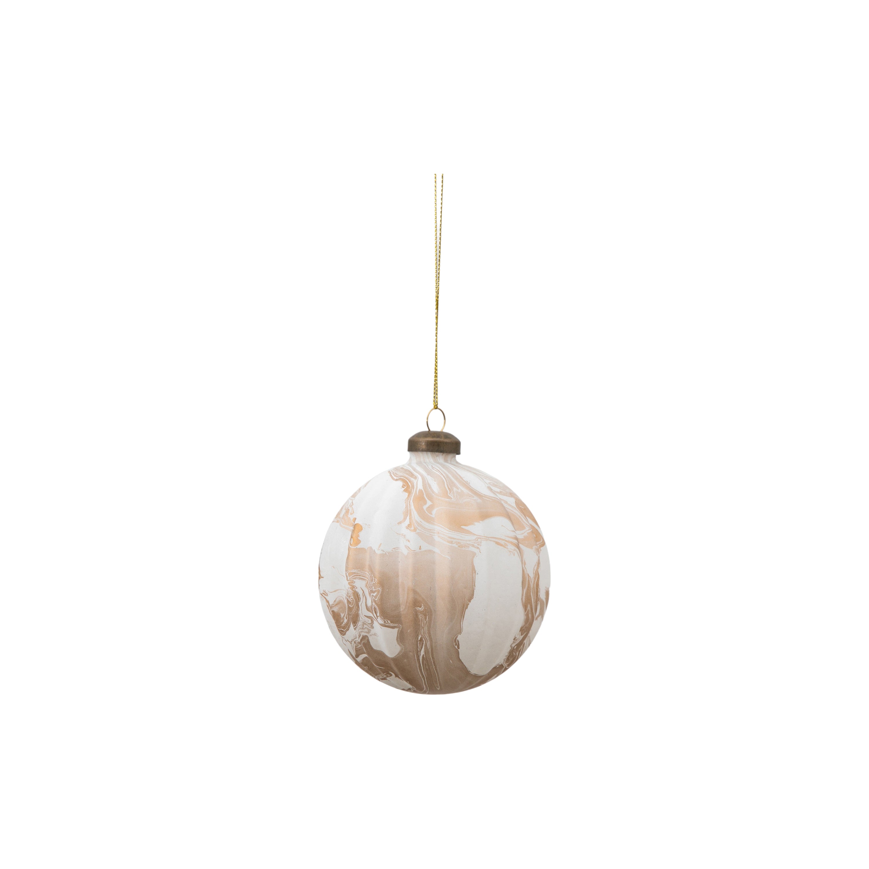 Tula Bauble Marbled Bronze (Set of 3) D100mm