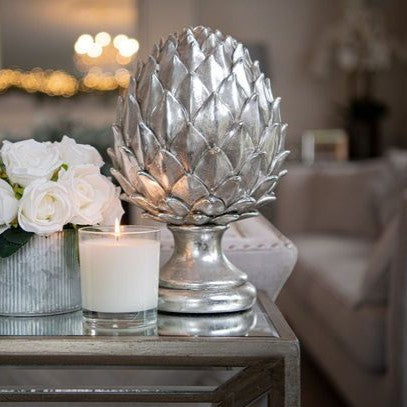 Large Silver Pinecone Finial