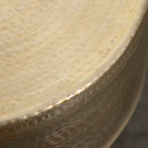 Golden Hammered Coffee Table