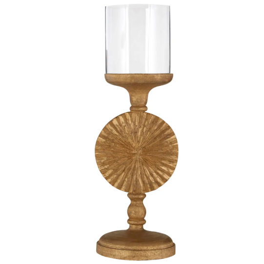 FLUTED DISC CANDLE HOLDER