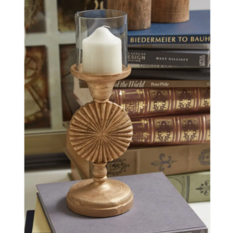 FLUTED DISC CANDLE HOLDER