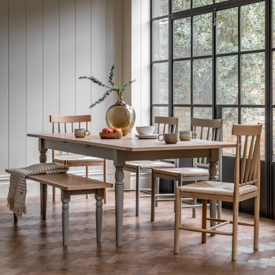 Farmstead Extendable Dining Table - 2 Colours & Natural Wood