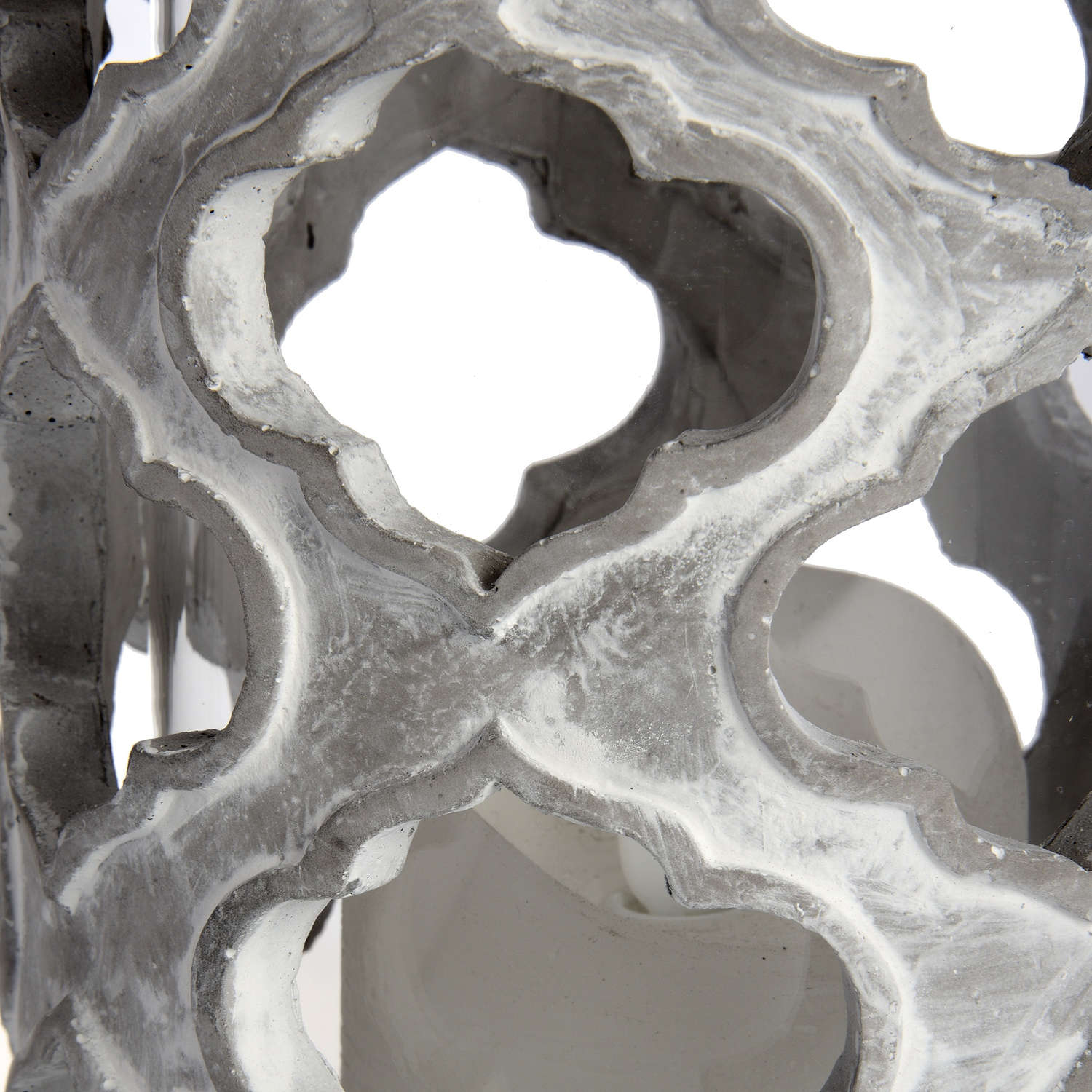 Stone Effect Patterned Candle Holder