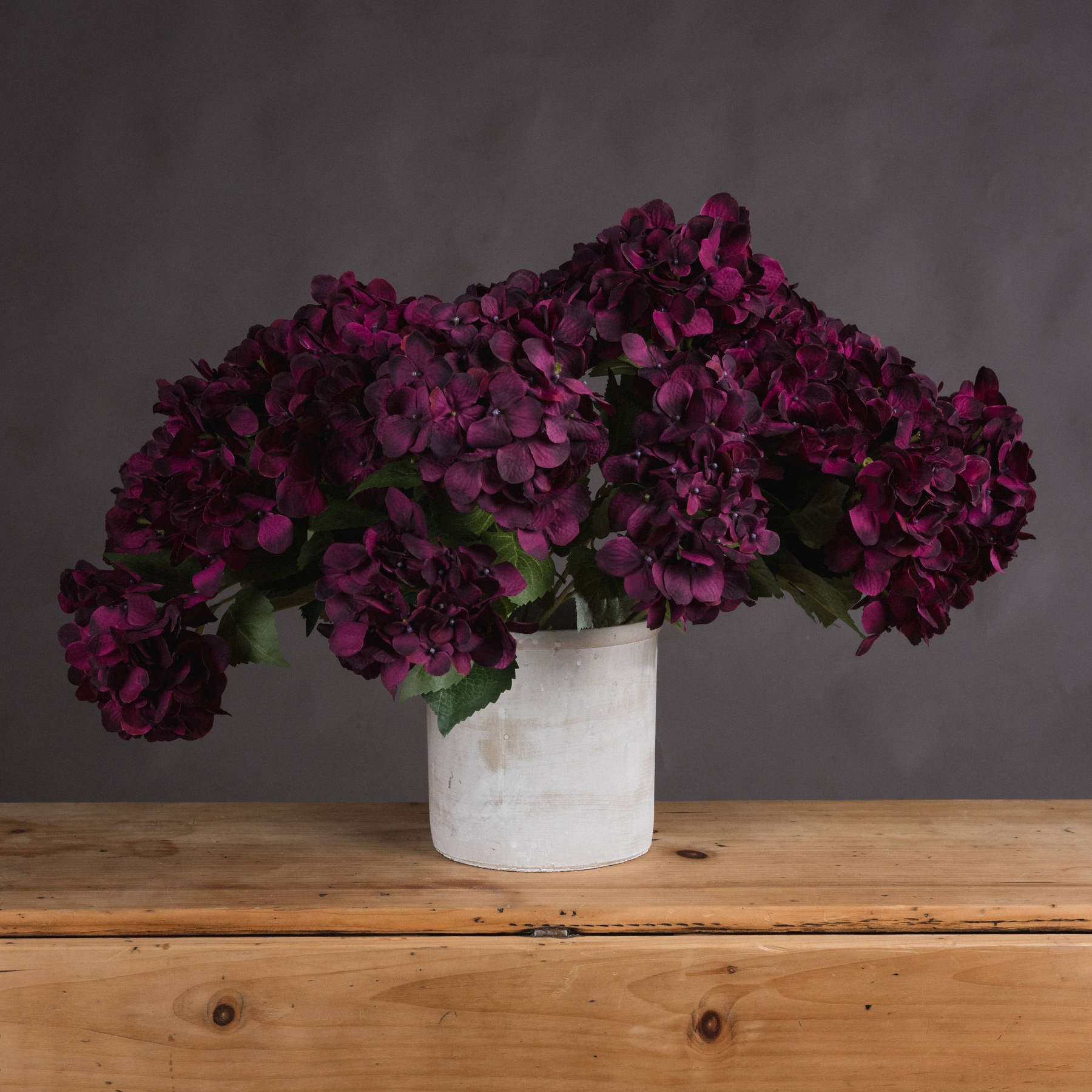 Faux Purple Hydrangea Bouquet