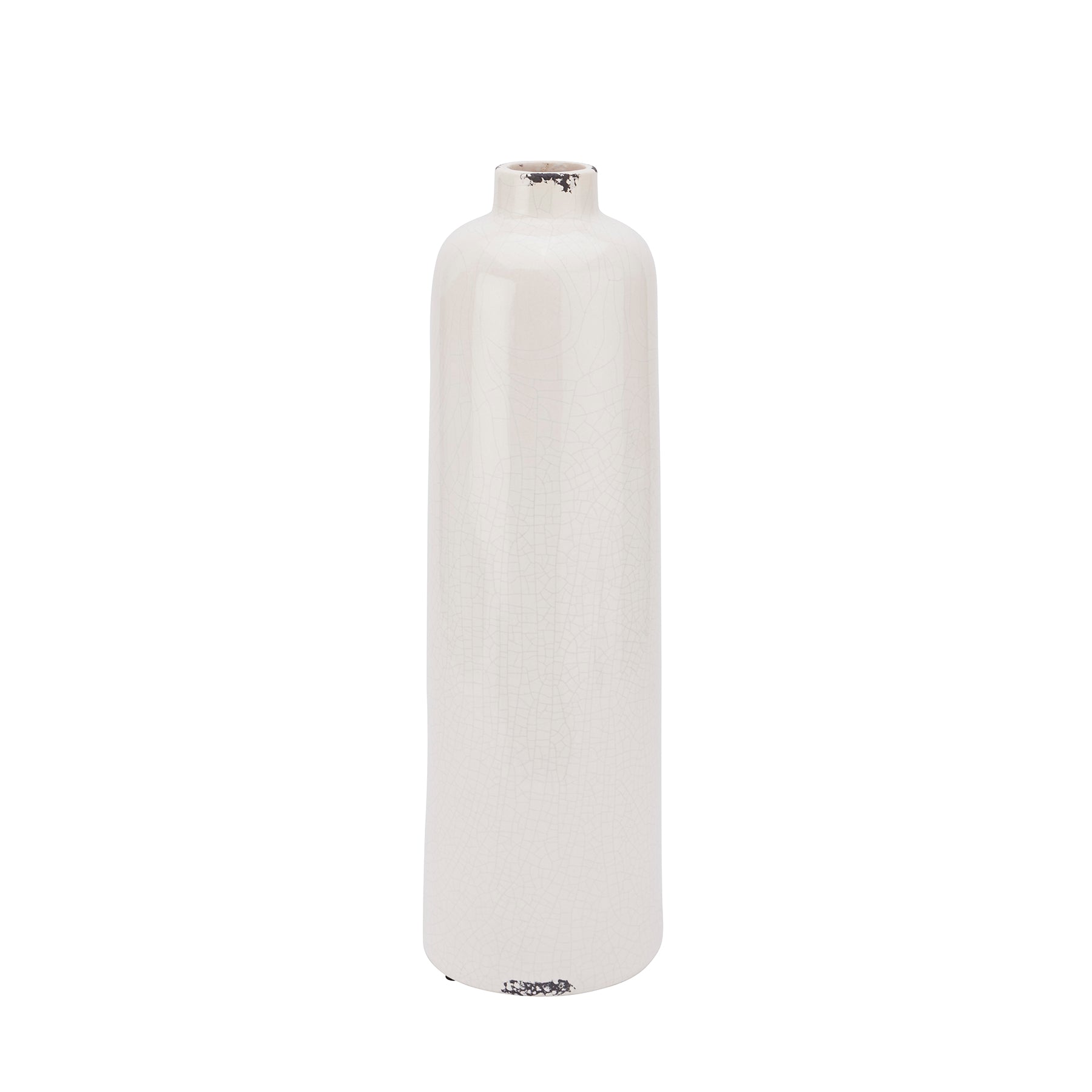 Garda Glazed Raine Vase - 49cm - White/Grey/Green