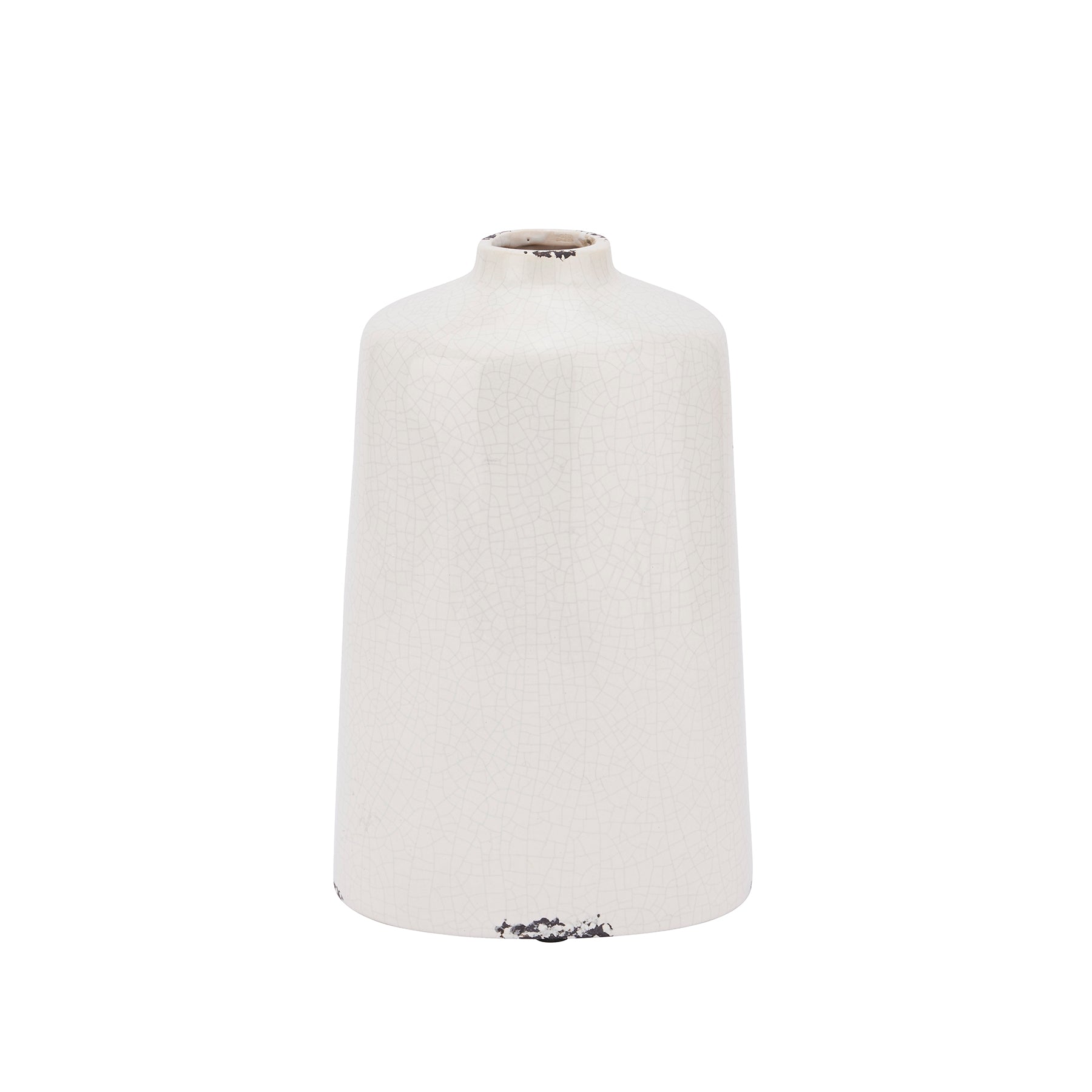 Garda Glazed Liv Vase - 28cm - White/Green/Grey