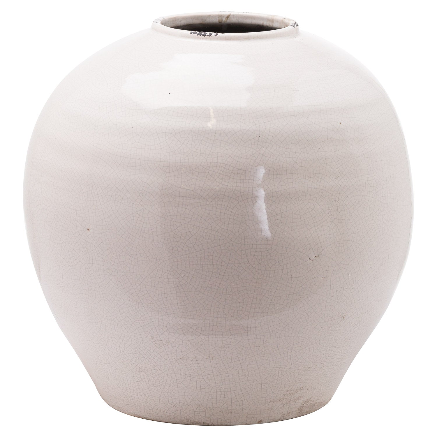 Garda Glazed Regola Vase - 38cm - White/Grey/Green