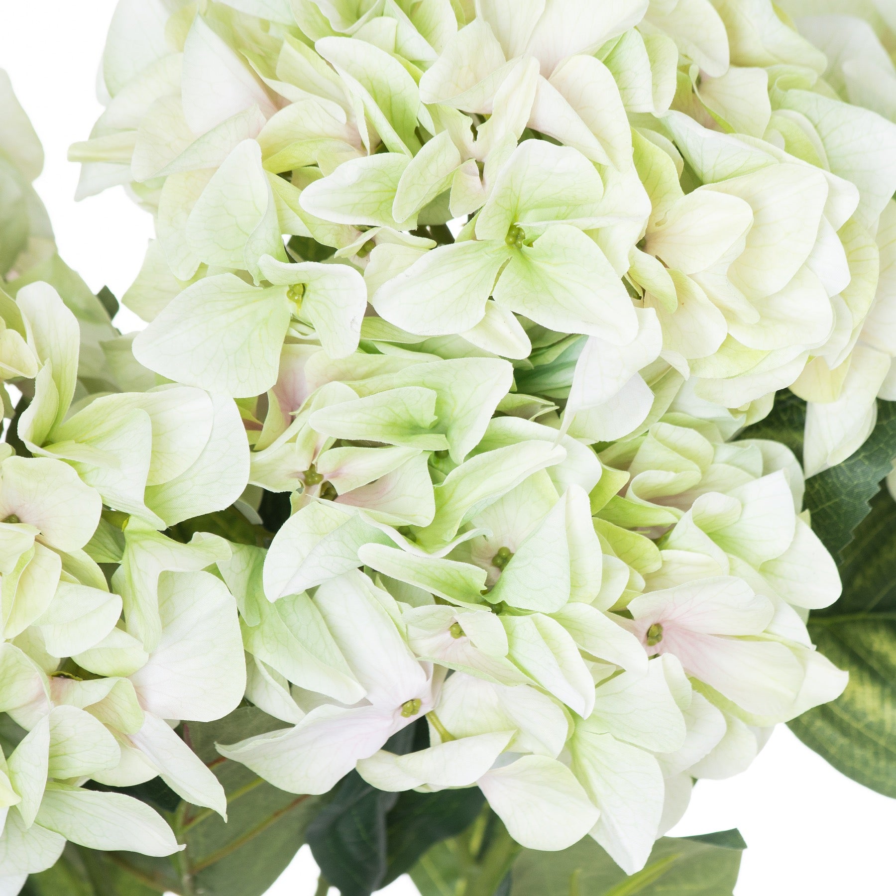 Faux Shabby Green Hydrangea Bouquet