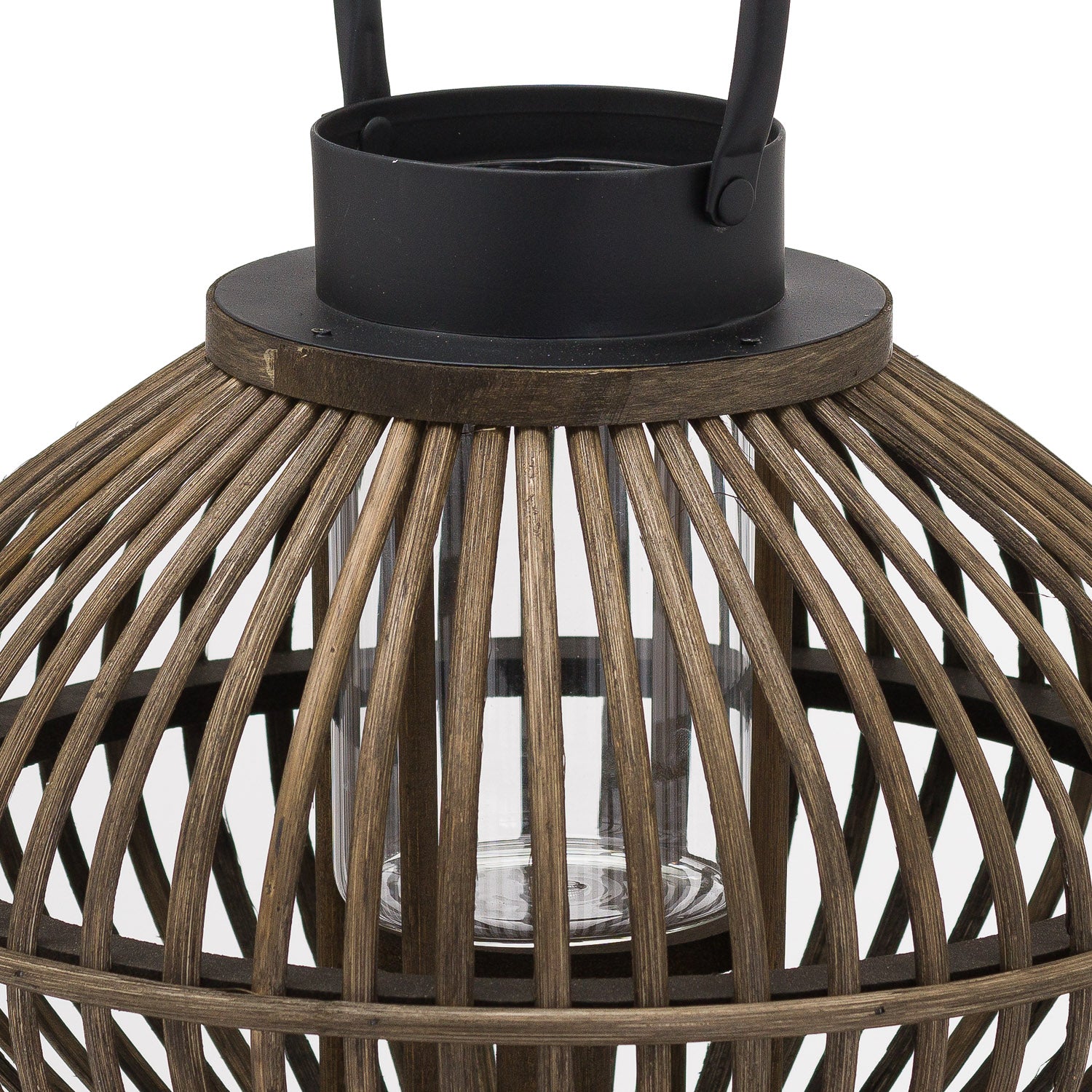 Brown Bamboo Style Lantern - 2 Sizes