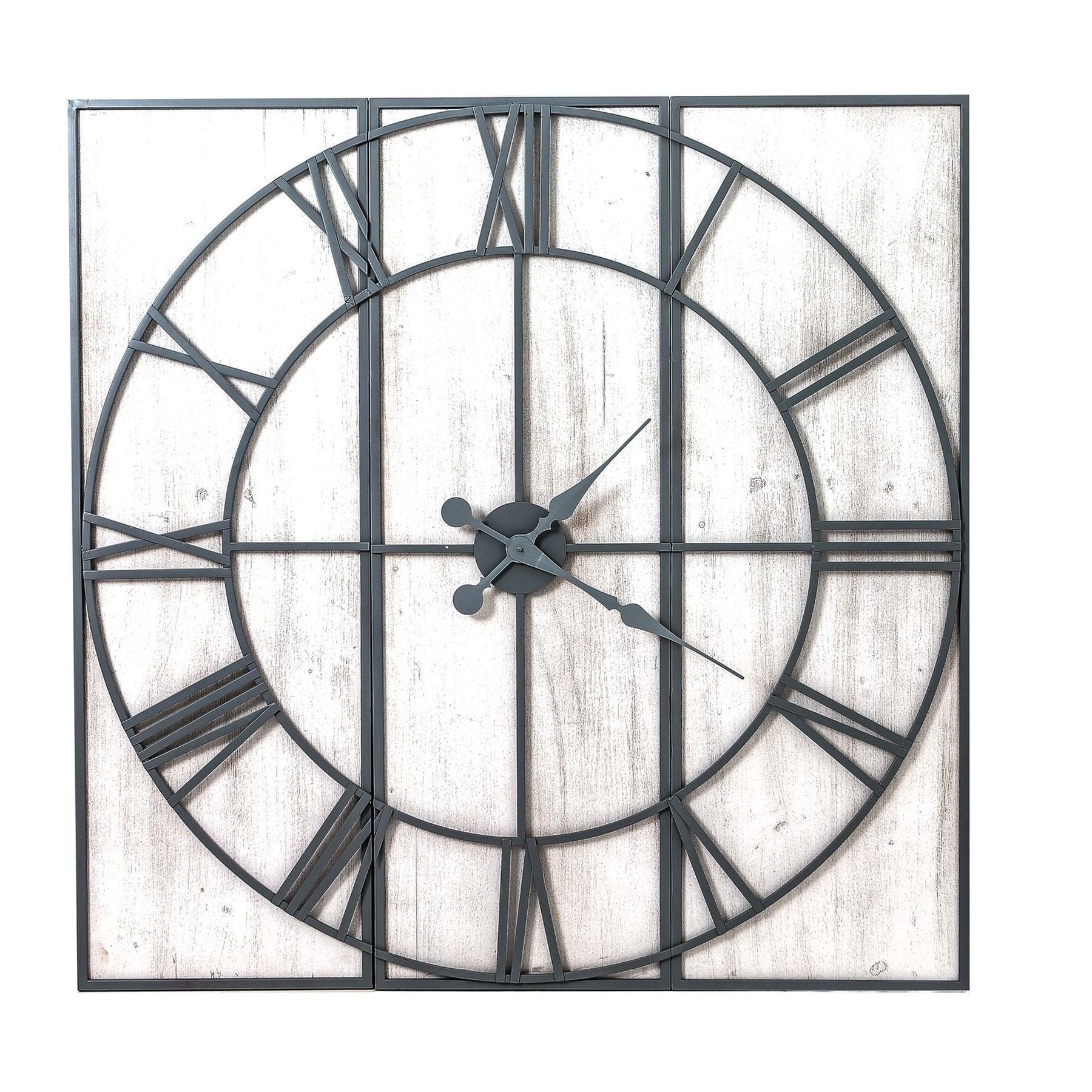 Roza Panelled Wall Clock