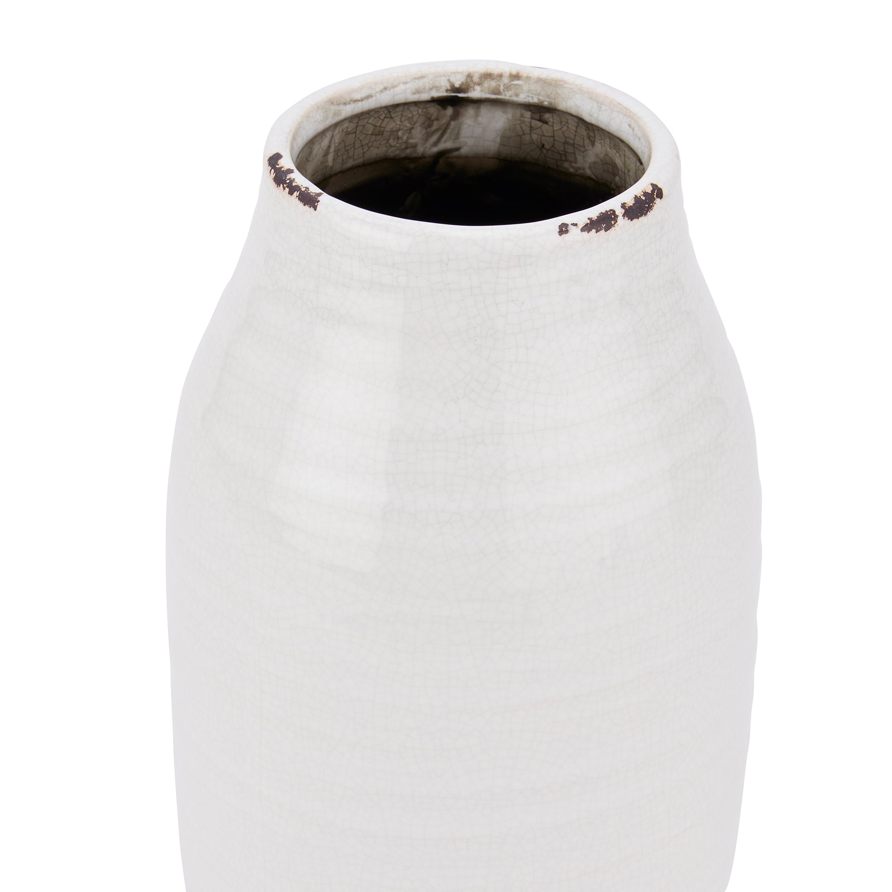 Garda White Stefanie Vase - 24cm - White/Grey