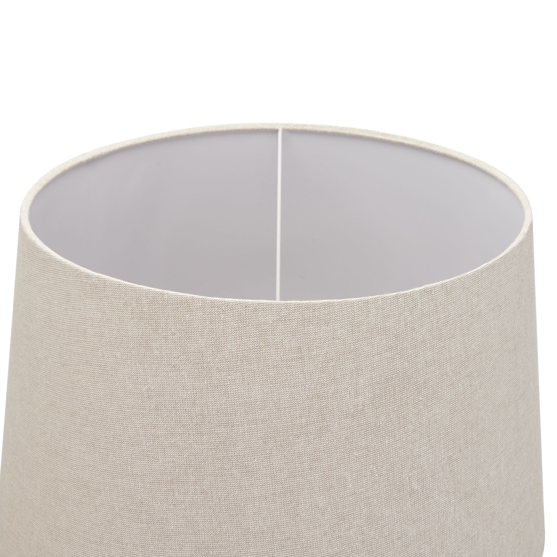 Celaney Natural Wash Fluted Lamp With Linen Shade