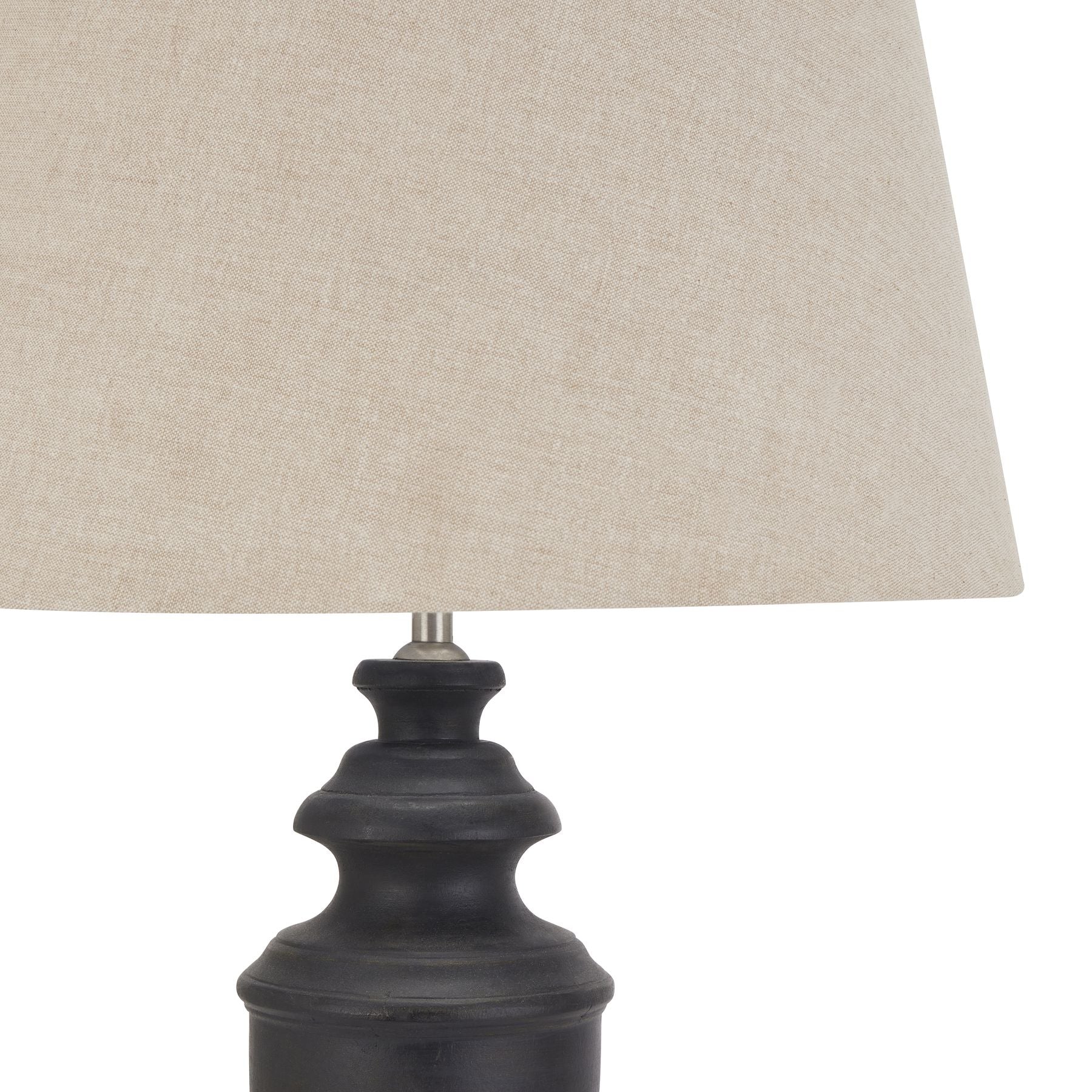 Celaney Collection Grey Urn Lamp With Linen Shade