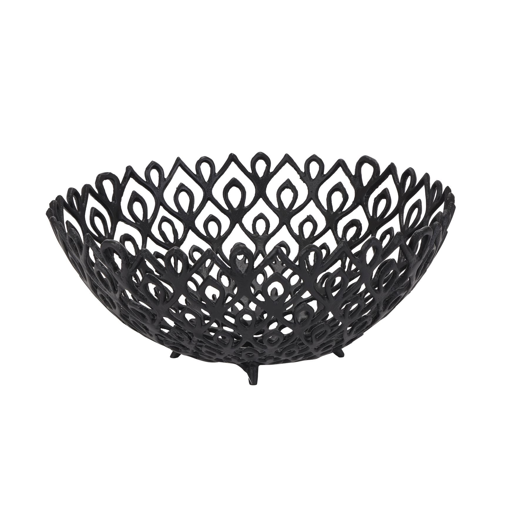 Black Cast Lattice Bowl