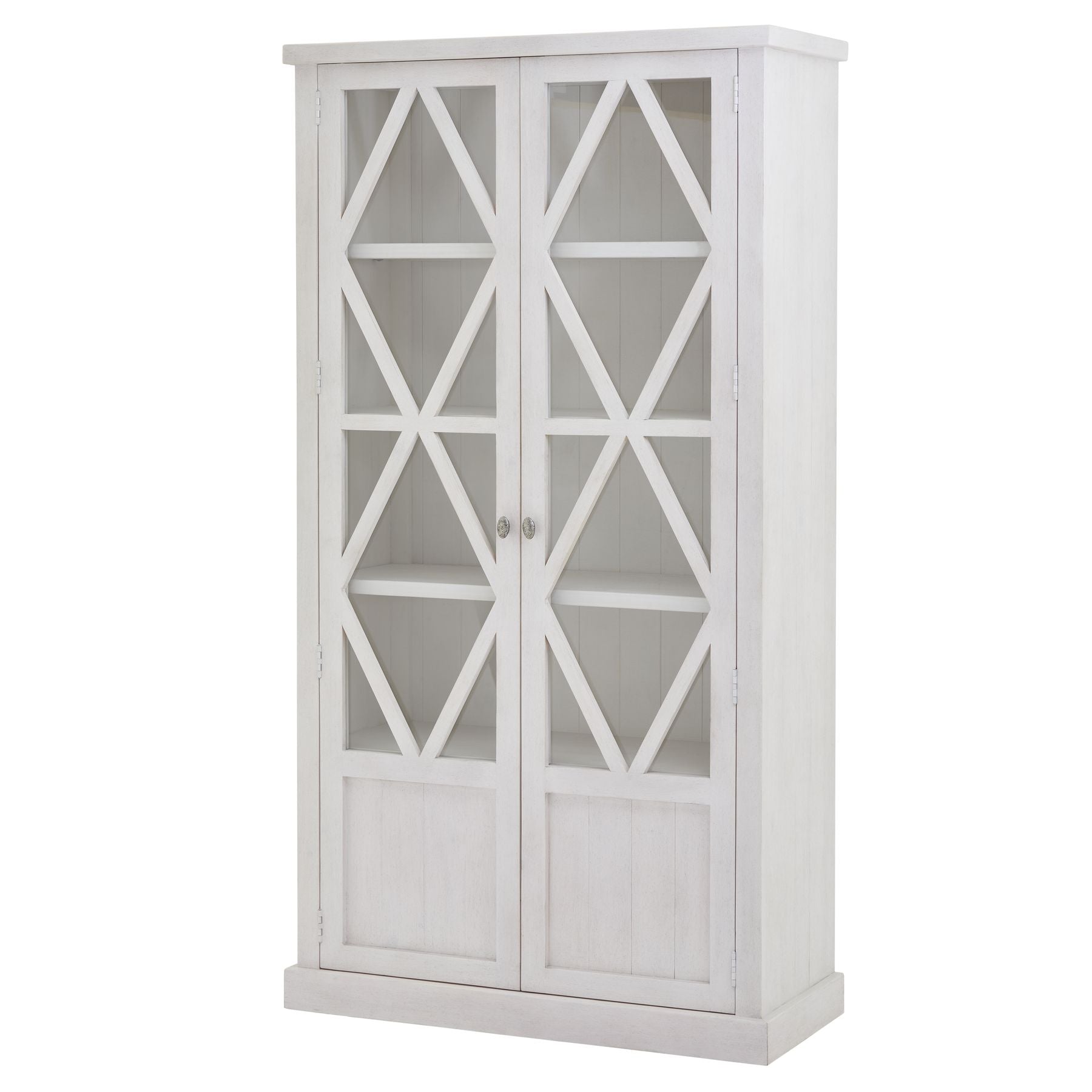 Stamford Plank Collection Tall Display Cabinet